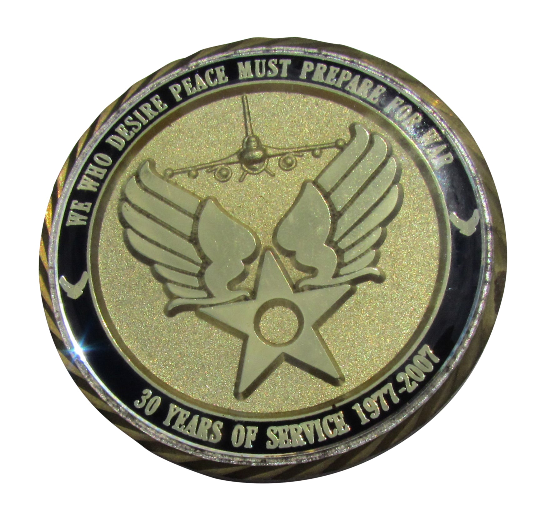 USAF Command CMSgt. (Ret.) Gary E. Rutledge 39 Years of Service Challenge Coin