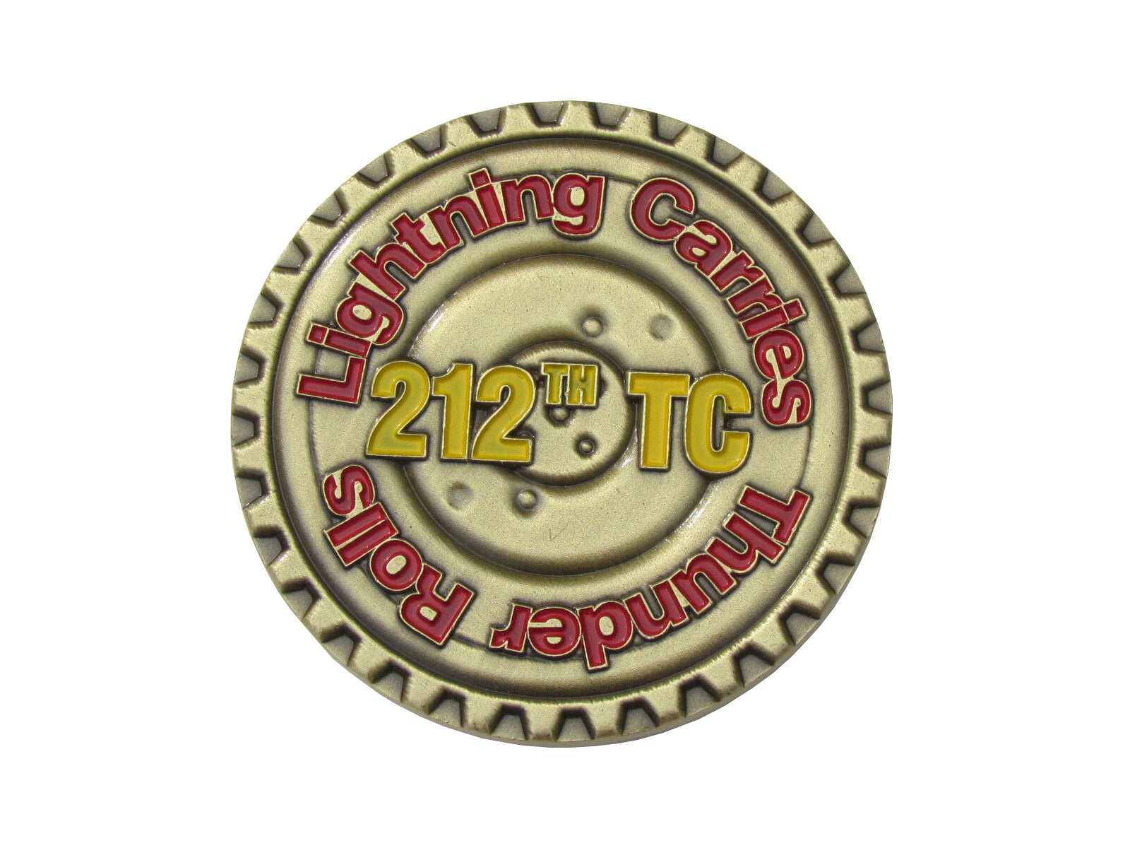 212th Transportation Company Lighting Carries Thunder Rolls Challenge Coin