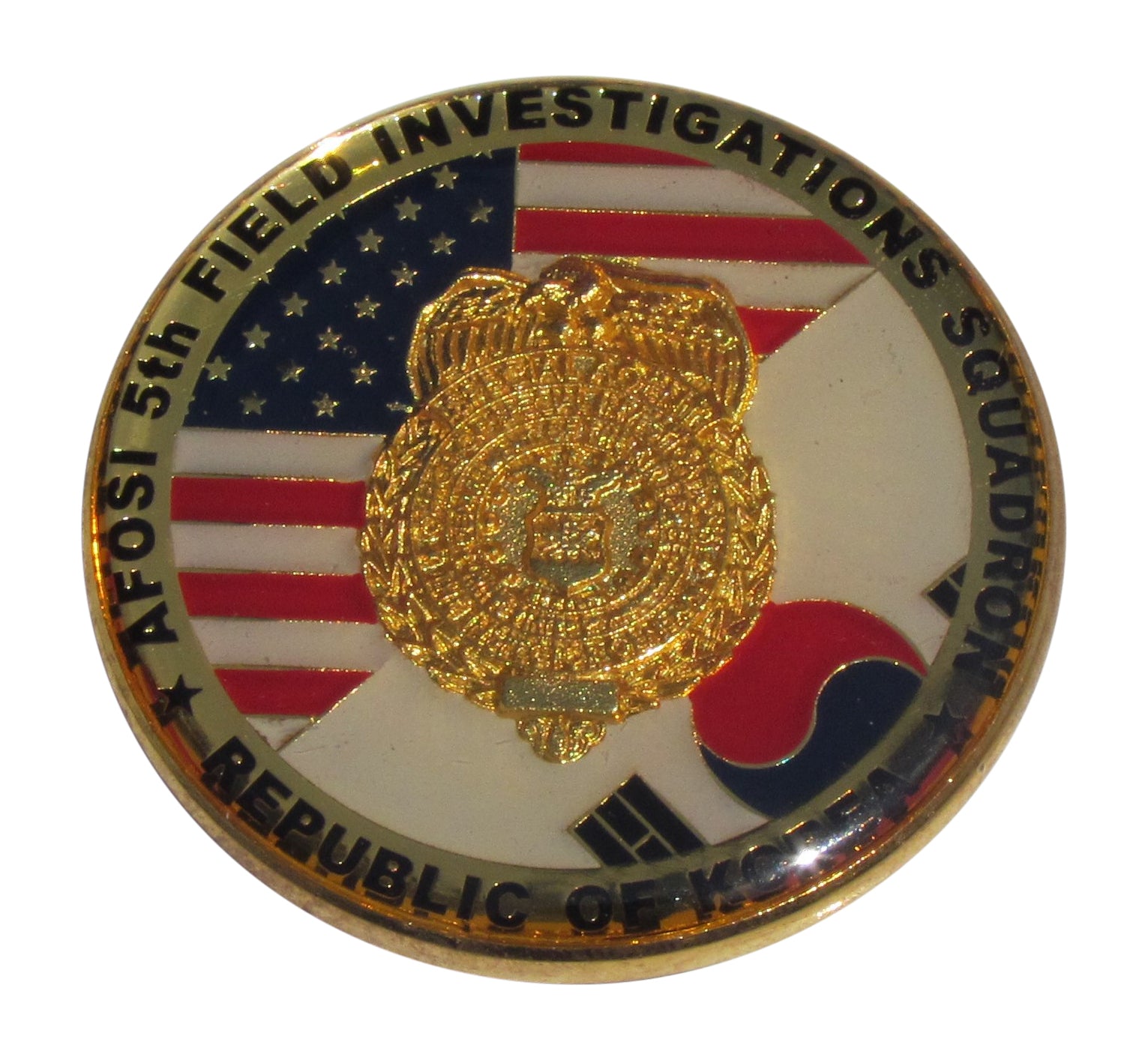 US Air Force 5th Field Investigation Squadron Challenge Coin
