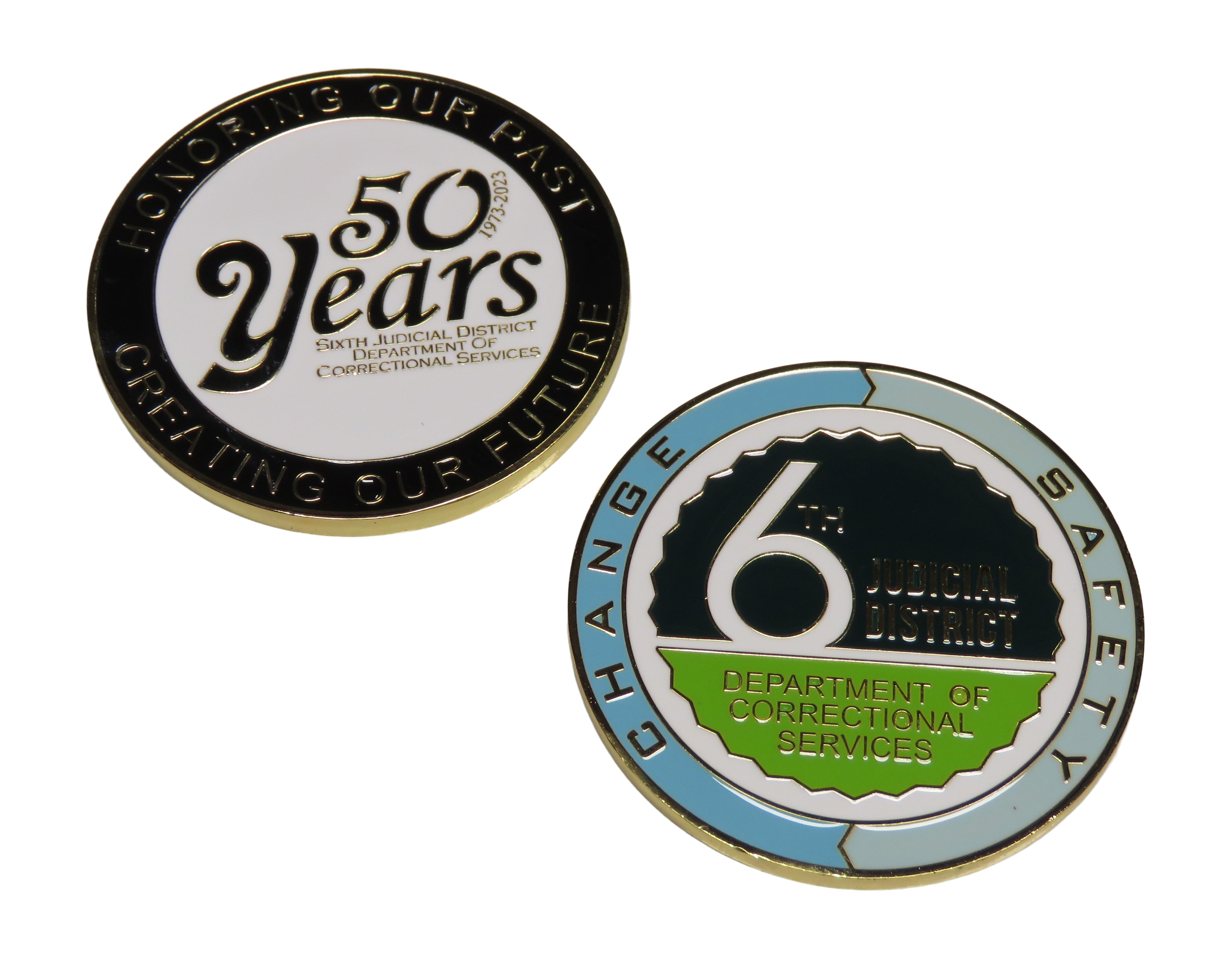 6th Judicial District Probation and Parole 50 Years Challenge Coin