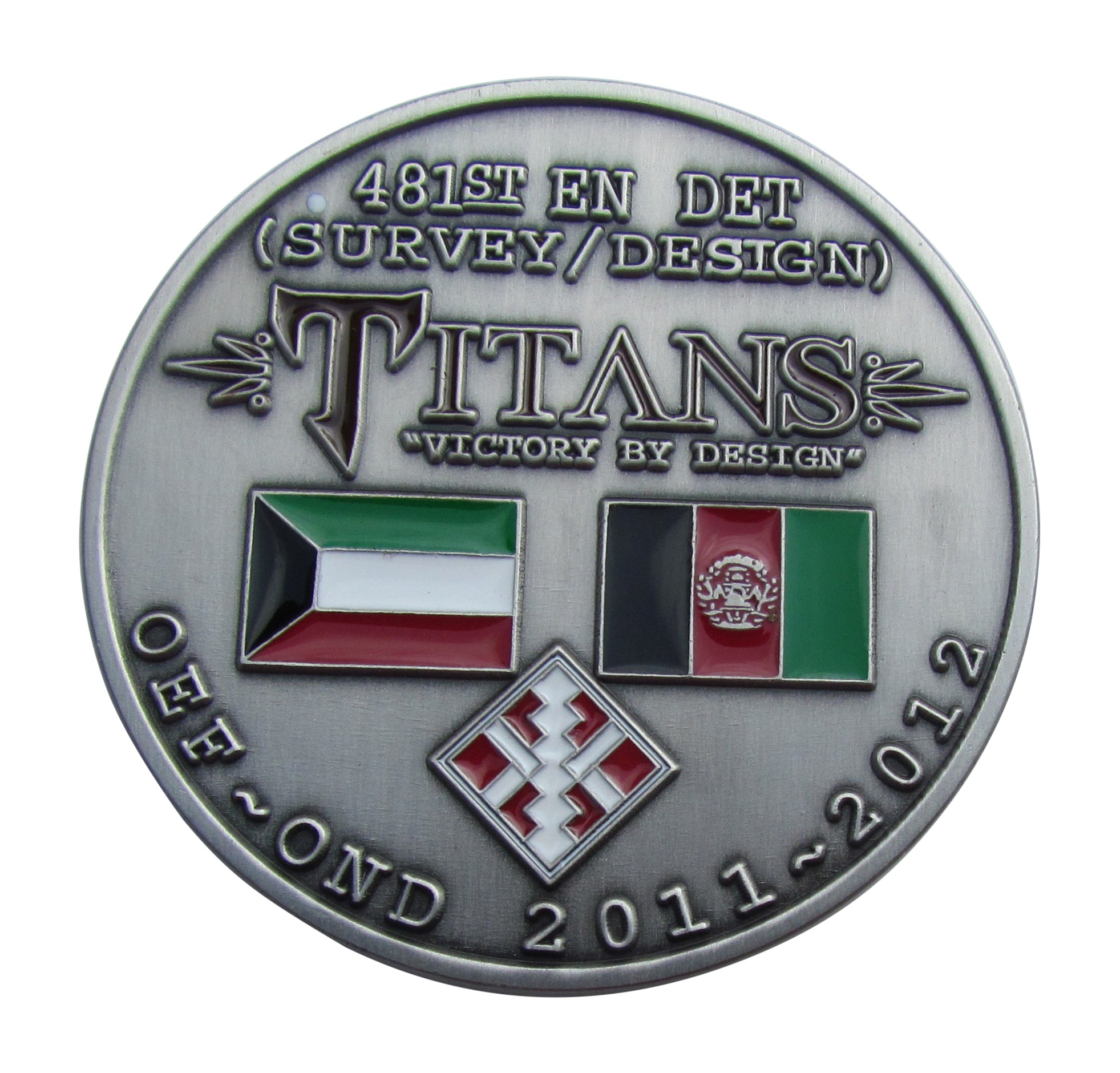 US Army 481st En Det Titans Challenge Coin