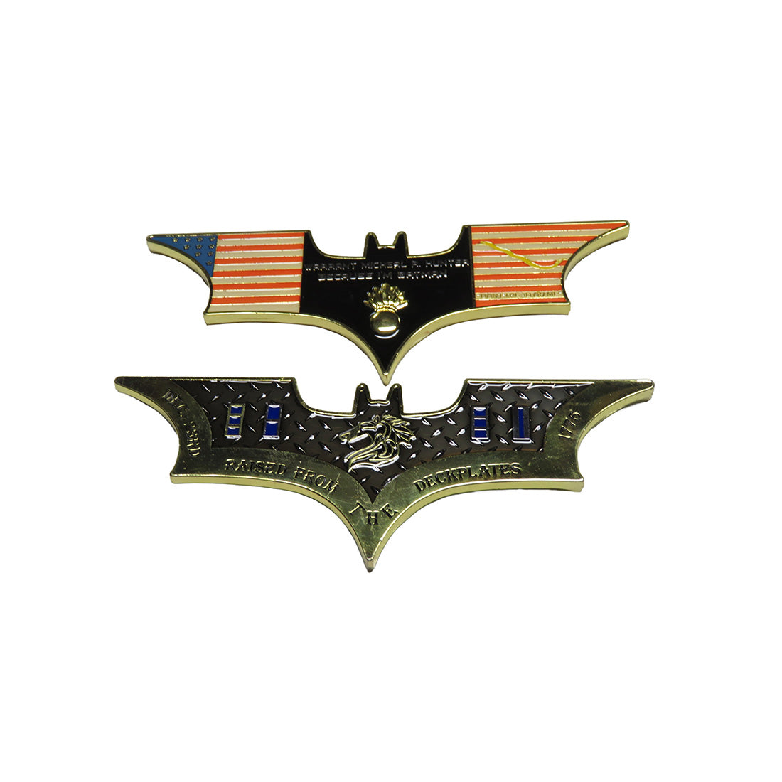 Warrant Michael R. Hunter Raised From Deckplate Challenge Coin