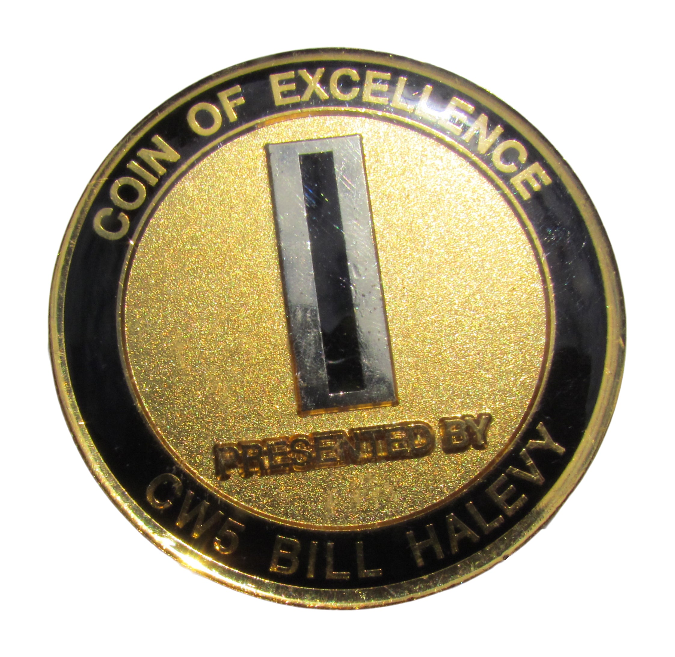 US Army Excellence Coin CW5 Bill Halevy Challenge Coin