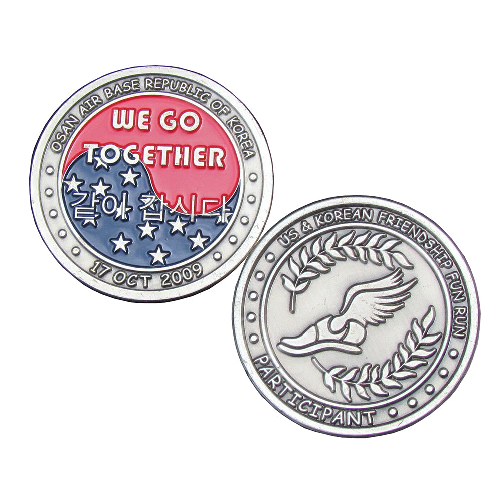 US Korea Friendship Fun Run OSAN Air Base Challenge Coin