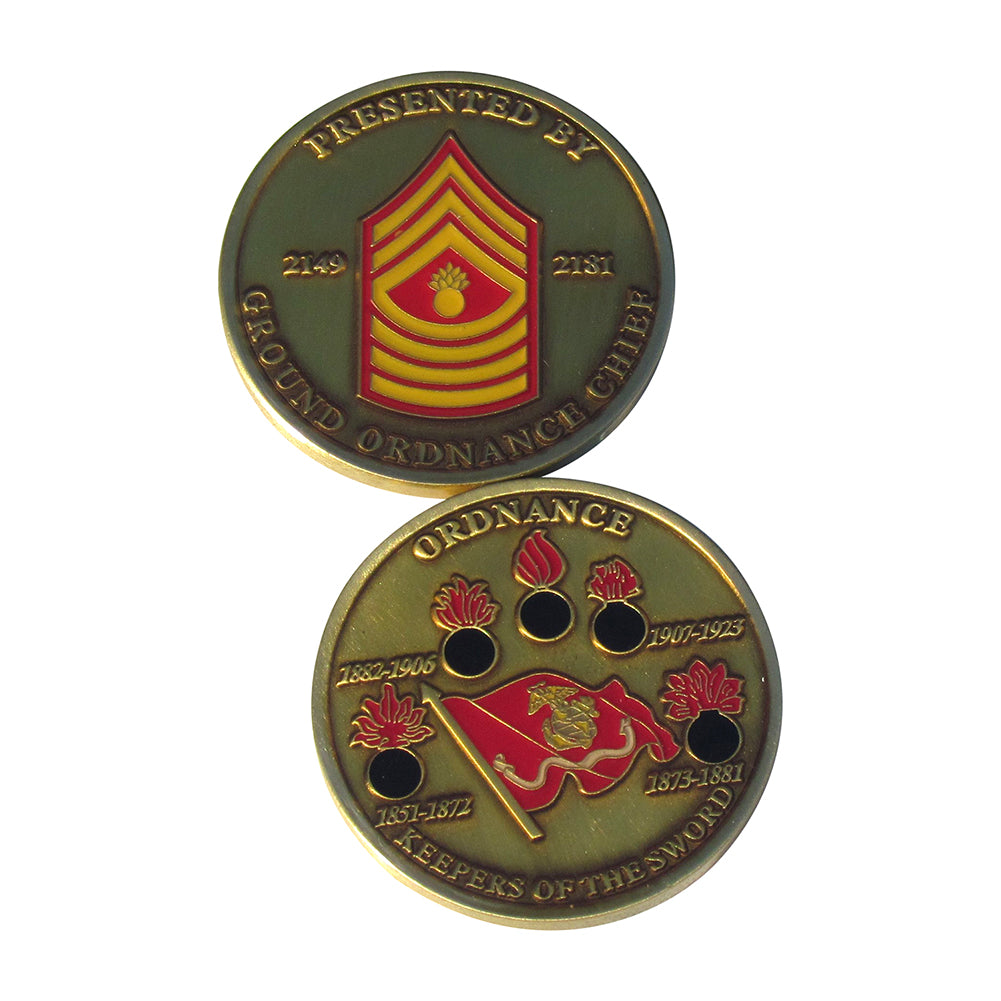 US Army Ground Ordinance Chief Challenge Coin