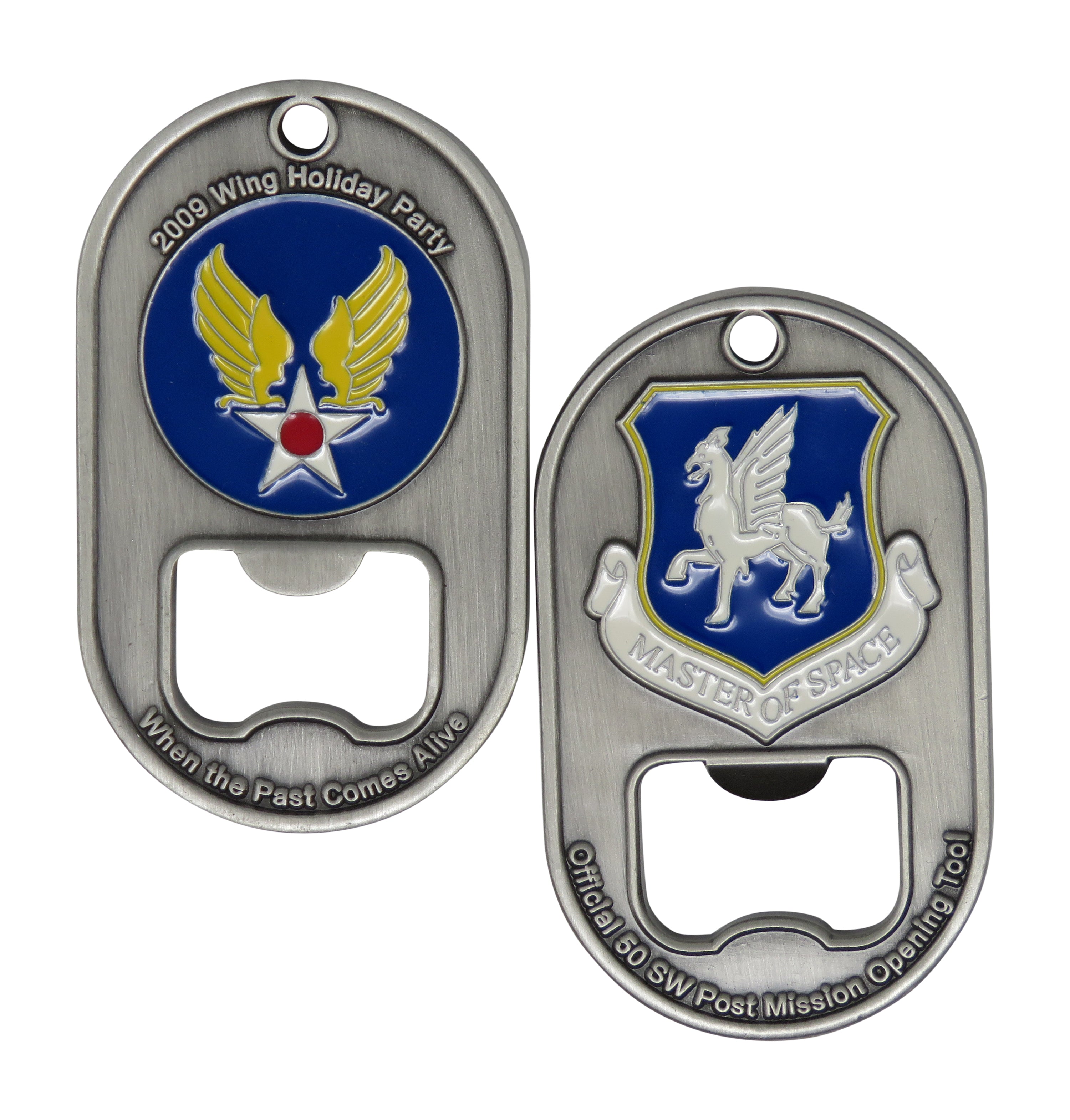 US Air Force 50 SW Post Mission Opening 2009 Wing Holiday Party Challenge Coin