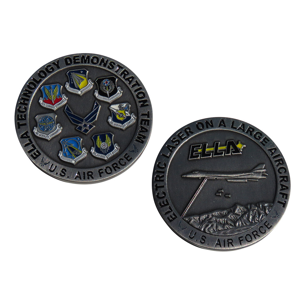US Air Force ELLA Technology Demonstration Team Challenge Coin
