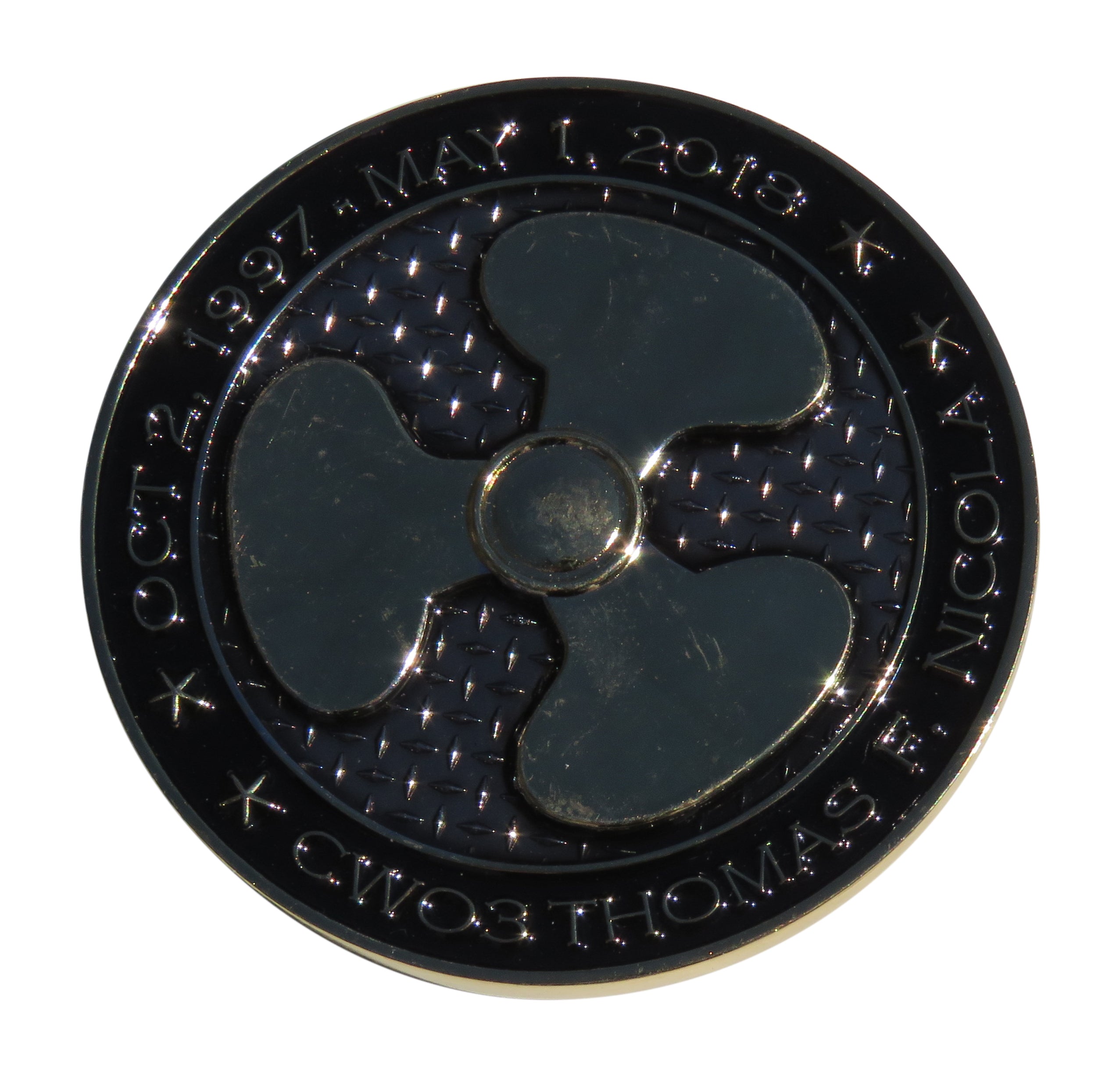 US Army CWO3 OCT 2 1997 May 1 2018 Challenge Coin