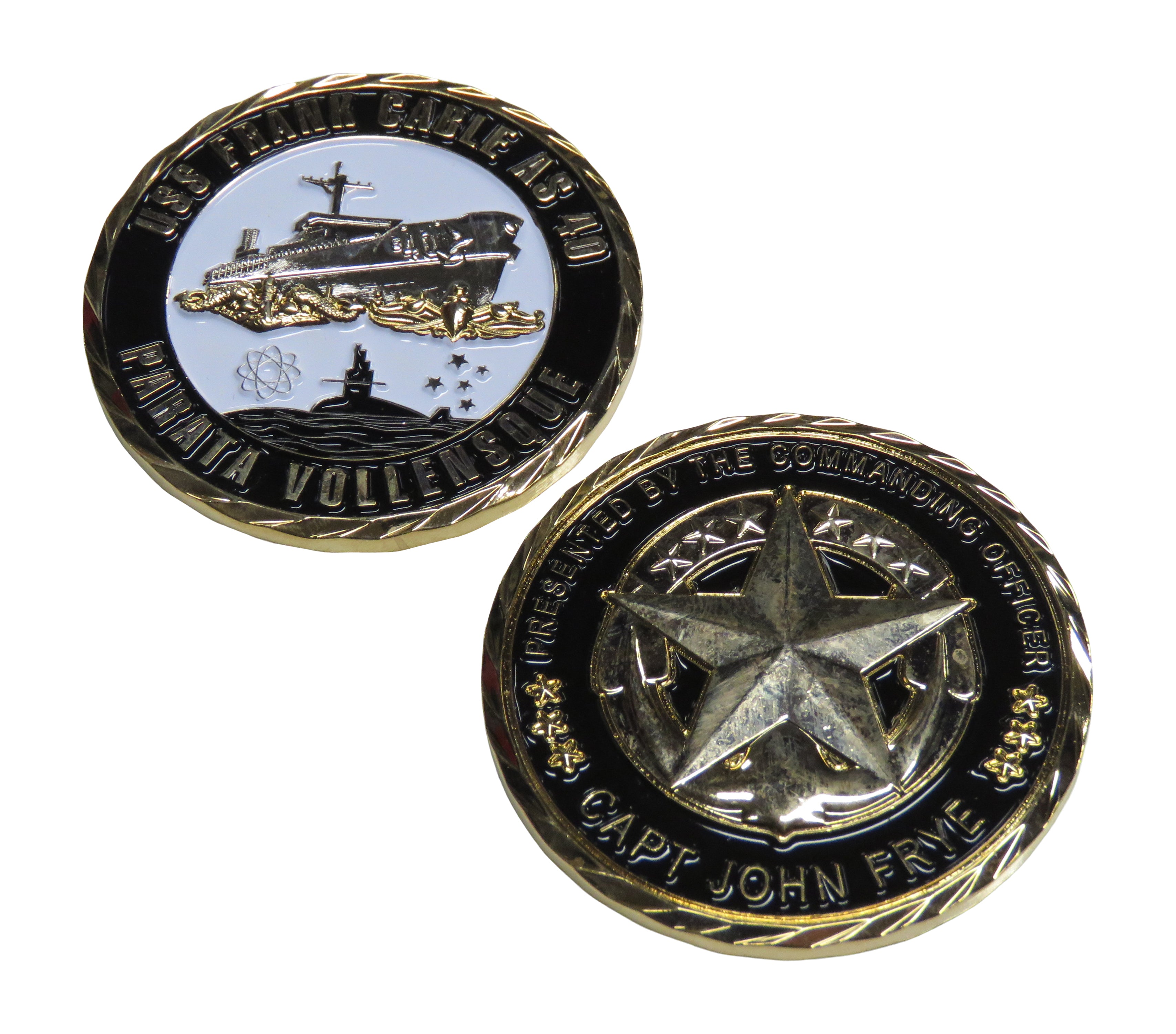 USS Frank Cable Capt. John Frye Challenge Coin