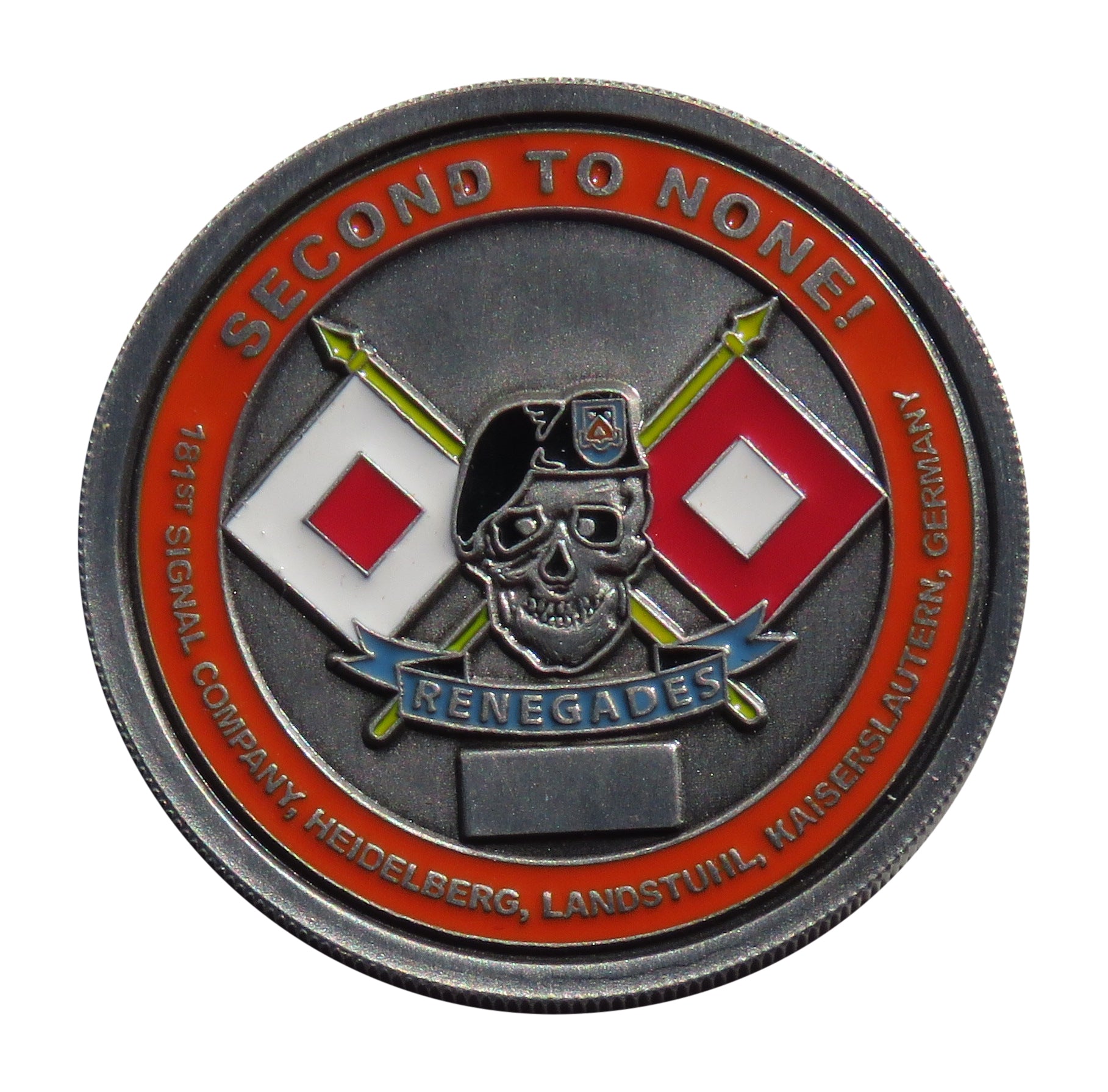 US Army 181st Signal Company Renegades Germany Challenge Coin