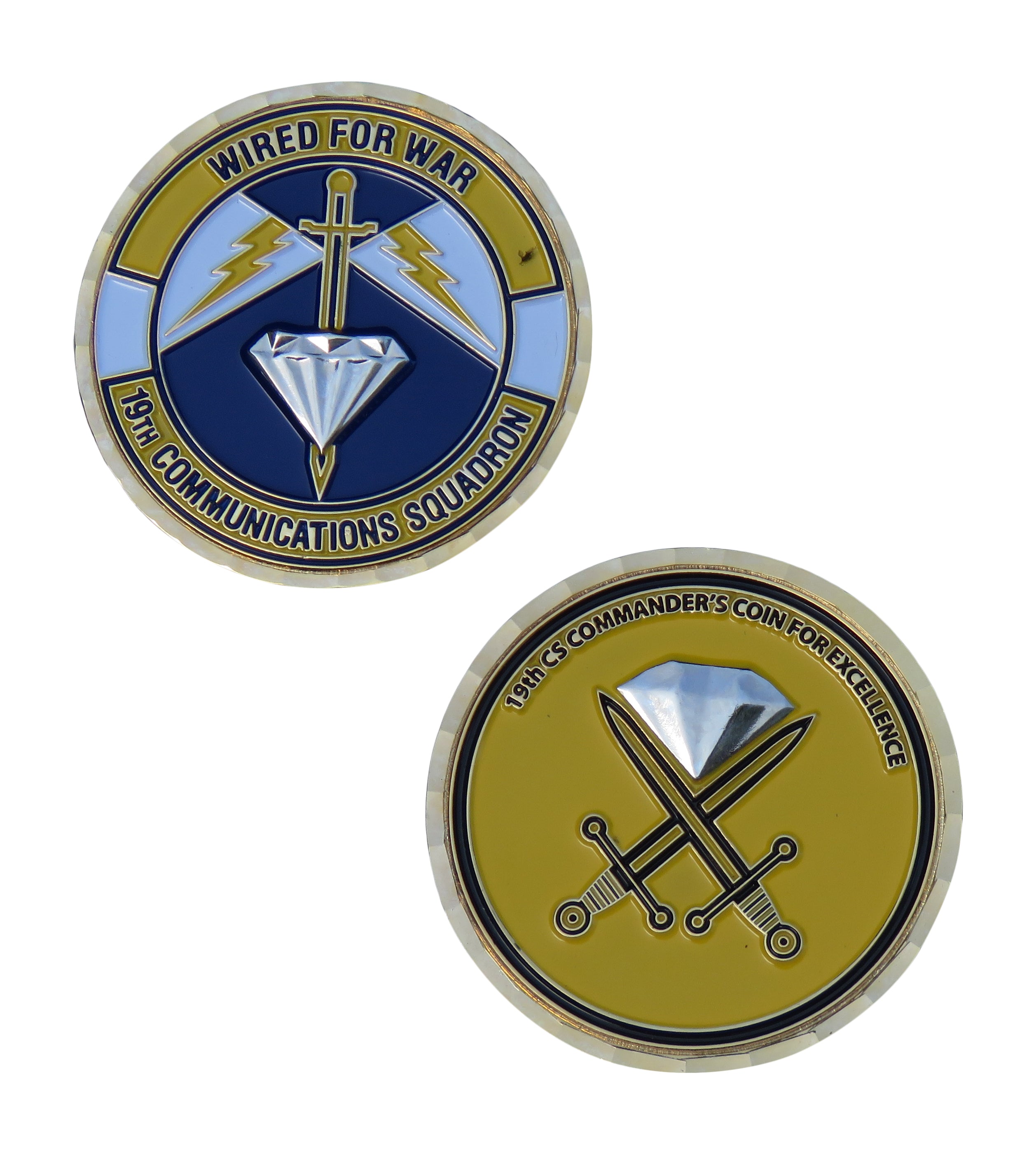 US Air Force 19th Communication Squadron Challenge Coin