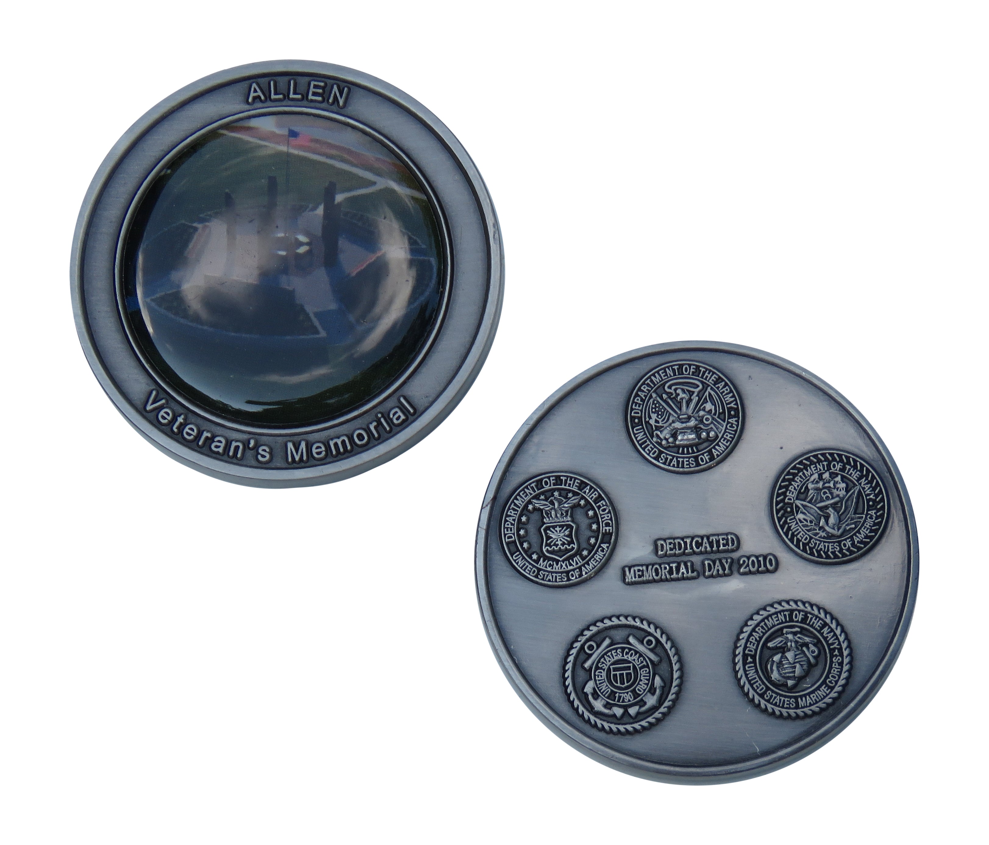 US Military Dedicated Memorial Day 2010 Challenge Coin
