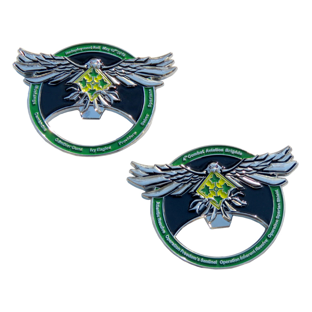 U.S. Army 4th Combat Aviation Brigade Challenge Coin