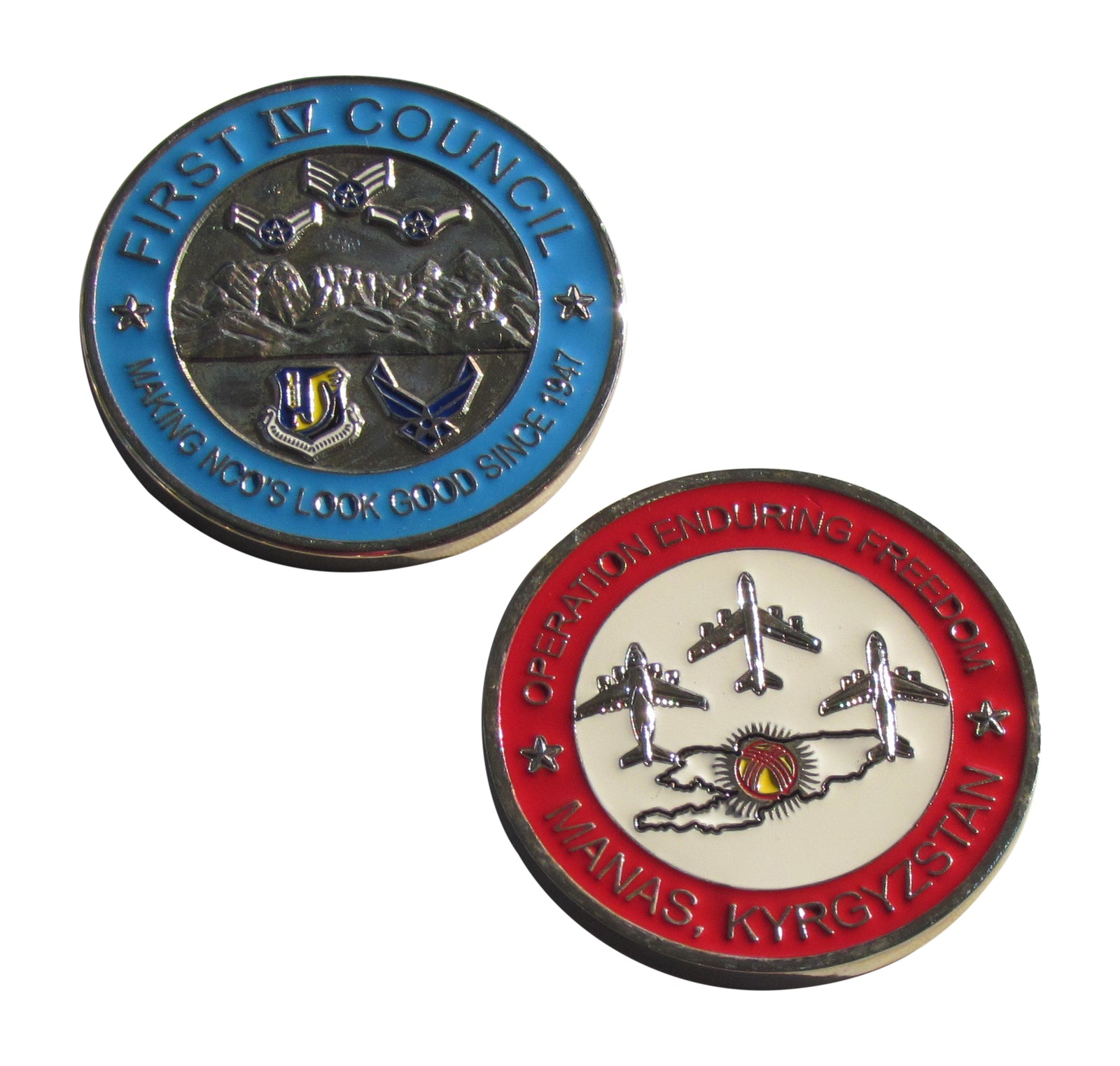 US Air Force First 1V Council Challenge Coin