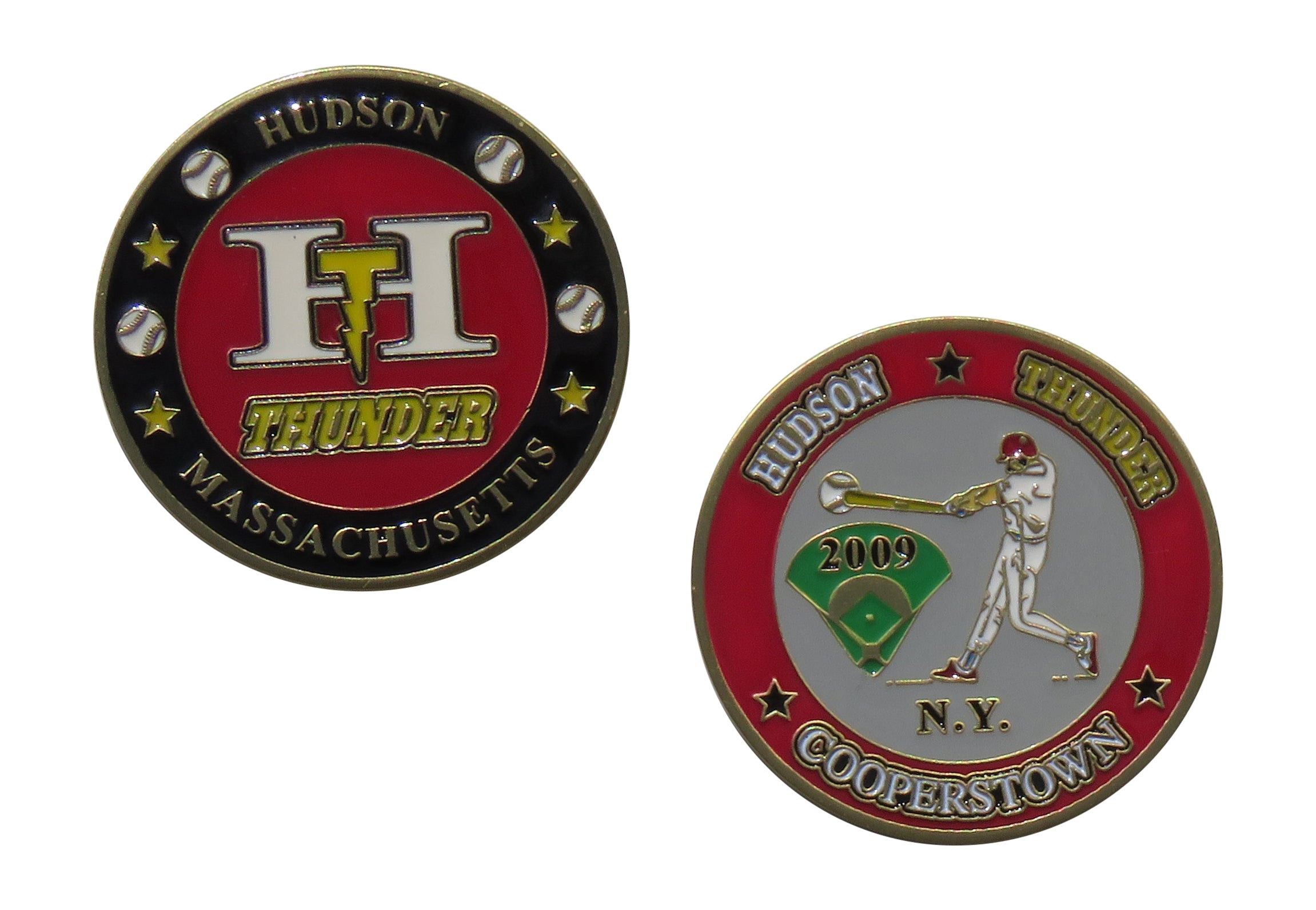 Hudson Thunder Massachusetts Cooperstown 2009 Challenge Coin