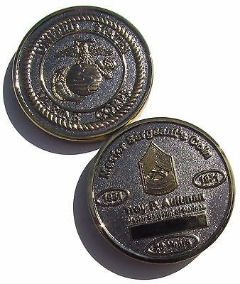 US Marine Corps Master Sergeant Troy P. Aultman 20 years Challenge Coin