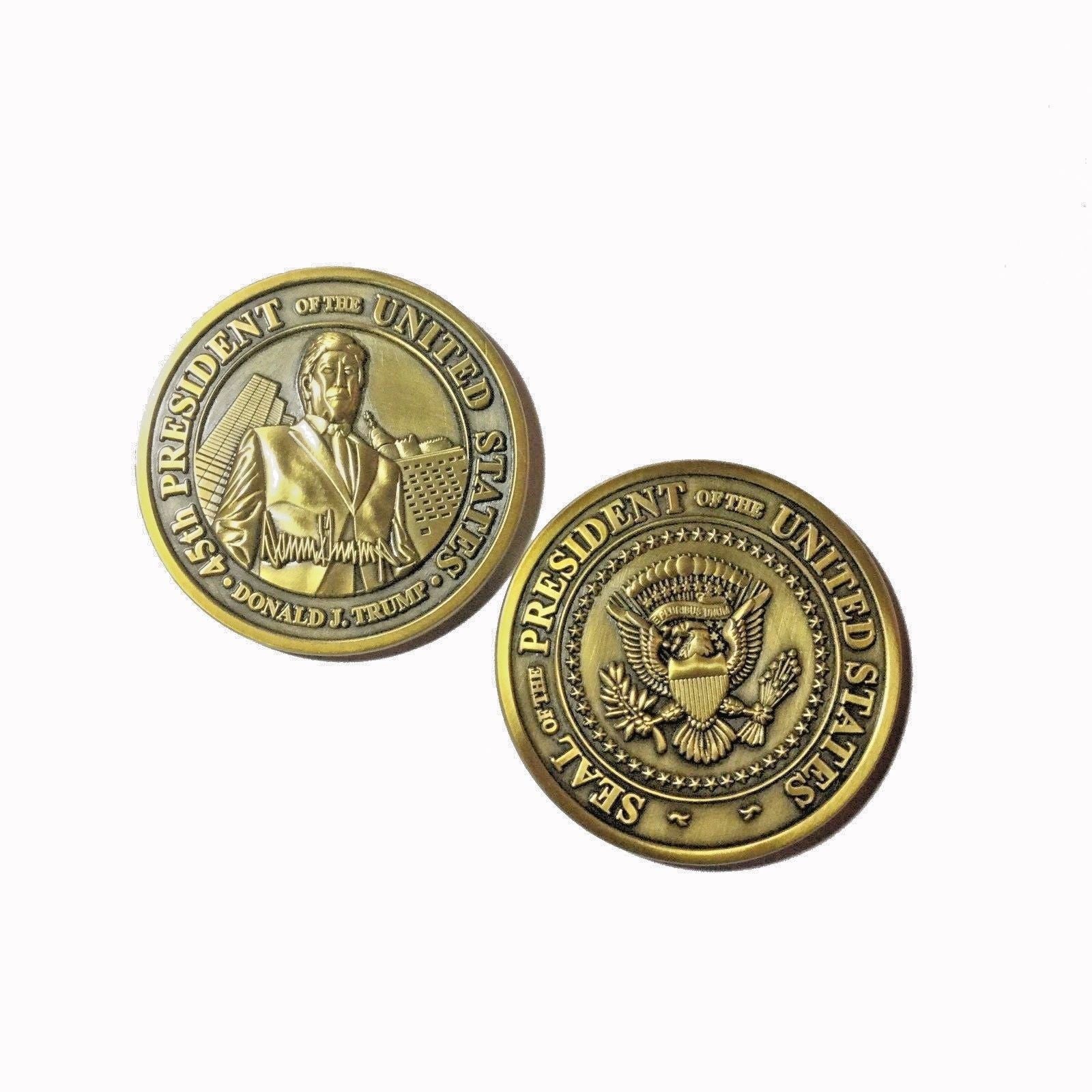 Donald J. Trump 45th President of the United States POTUS Challenge Coin
