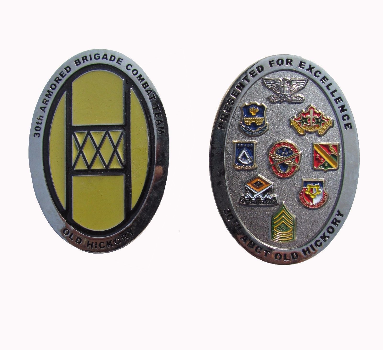 US Army National Guard 30th Armored Brigade Combat Team Challenge Coin