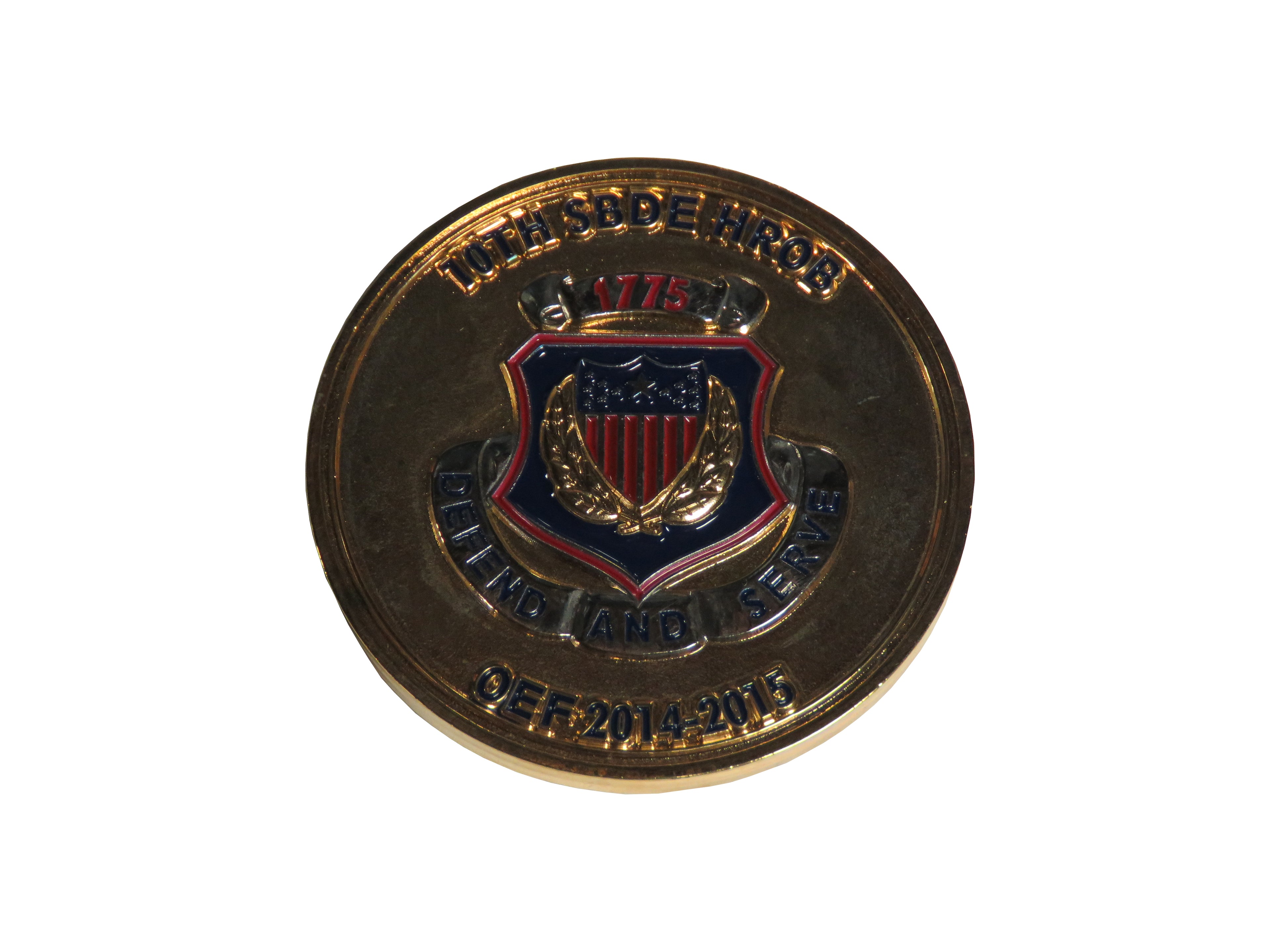 US 10th Sustainment Brigade Human Resources Operations Branch Challenge Coin