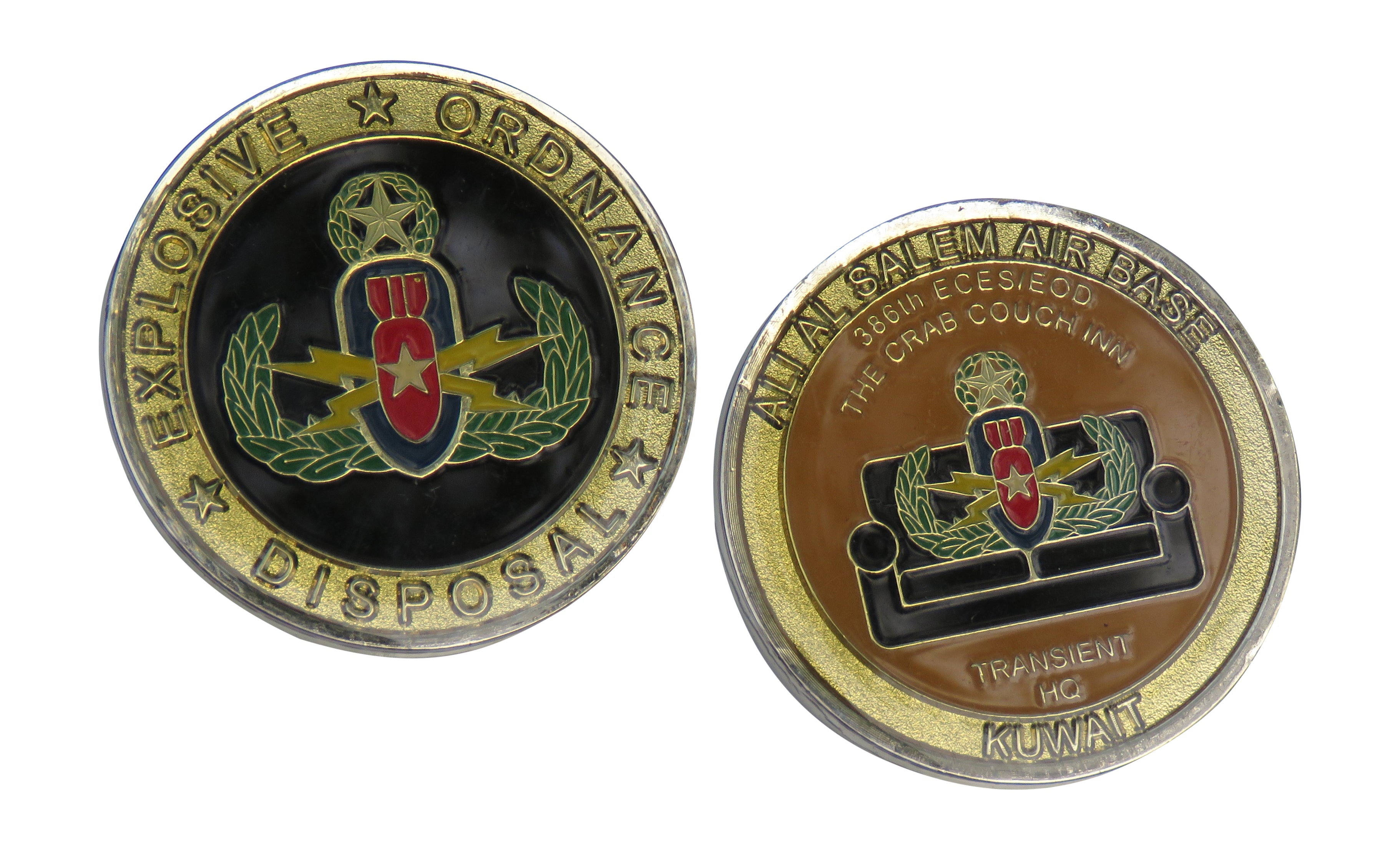 US Air Force 36th ECES/EOD The Crab Couch Inn Challenge Coin