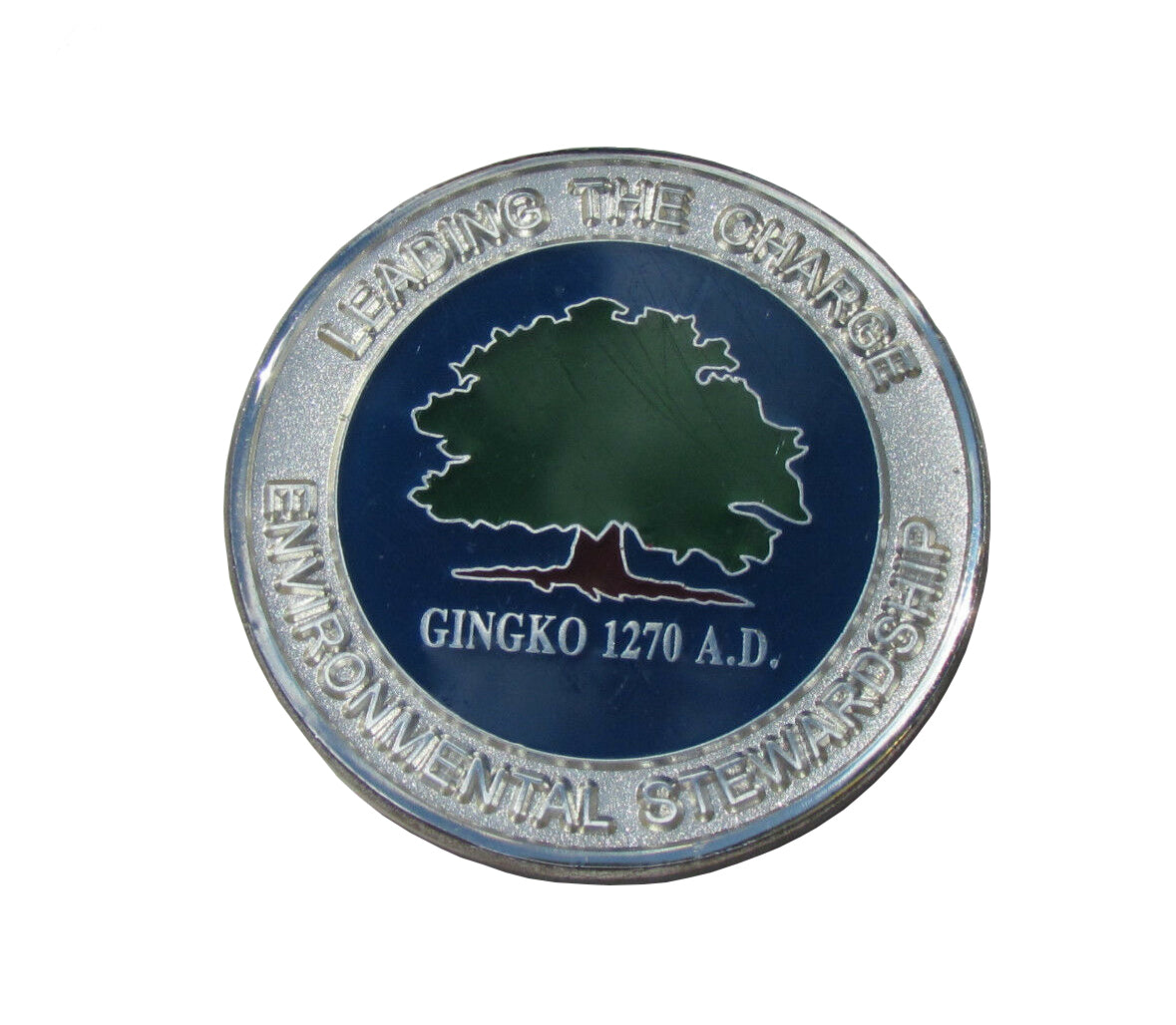 Republic of Korea Enviromental Stewardship Gingko 1270 AD Osan AB Challenge coin