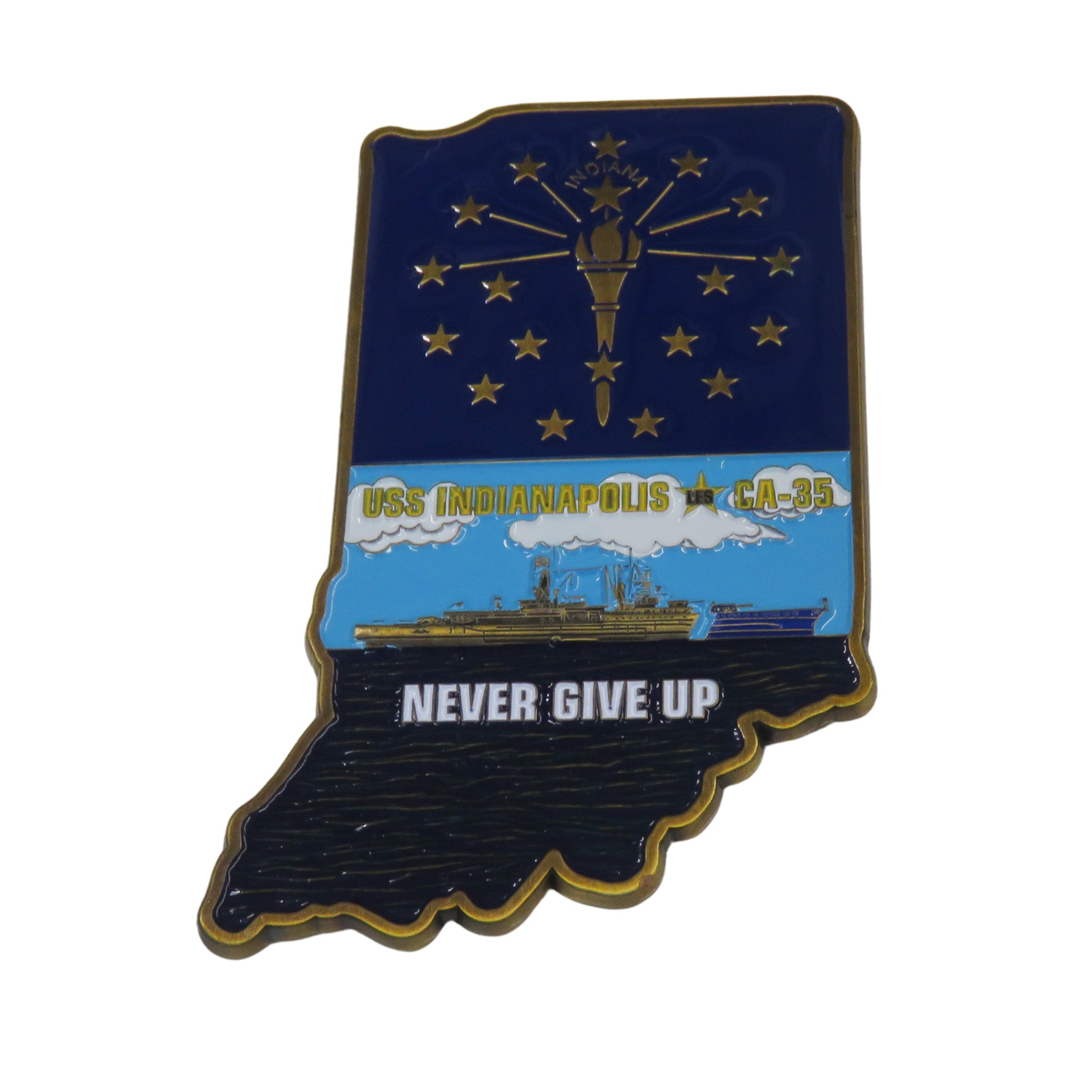 USS Indianapolis CA-35 Challenge Coin