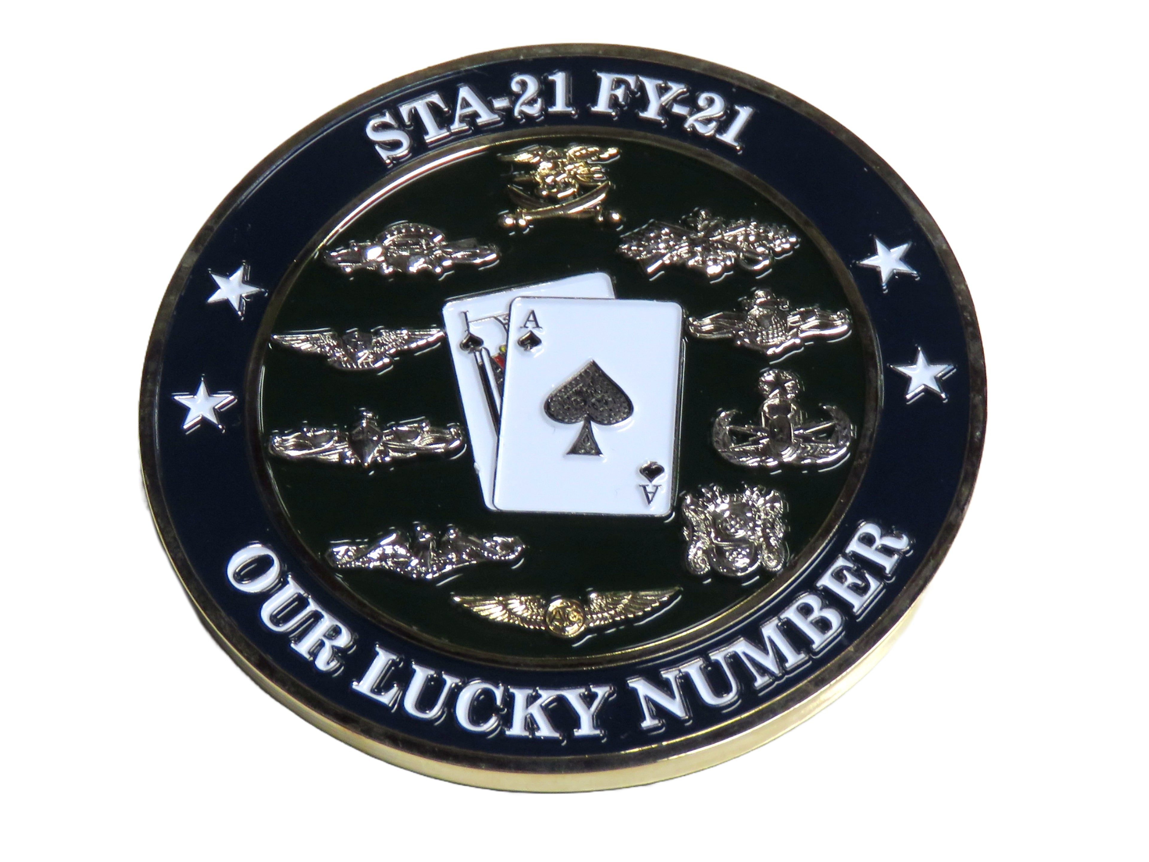 U.S. Navy STA-21 FY-21 Mustangs Challenge Coin