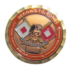 US Army 181st Signal Company Renegades Copper Goldtone Accent Challenge Coin