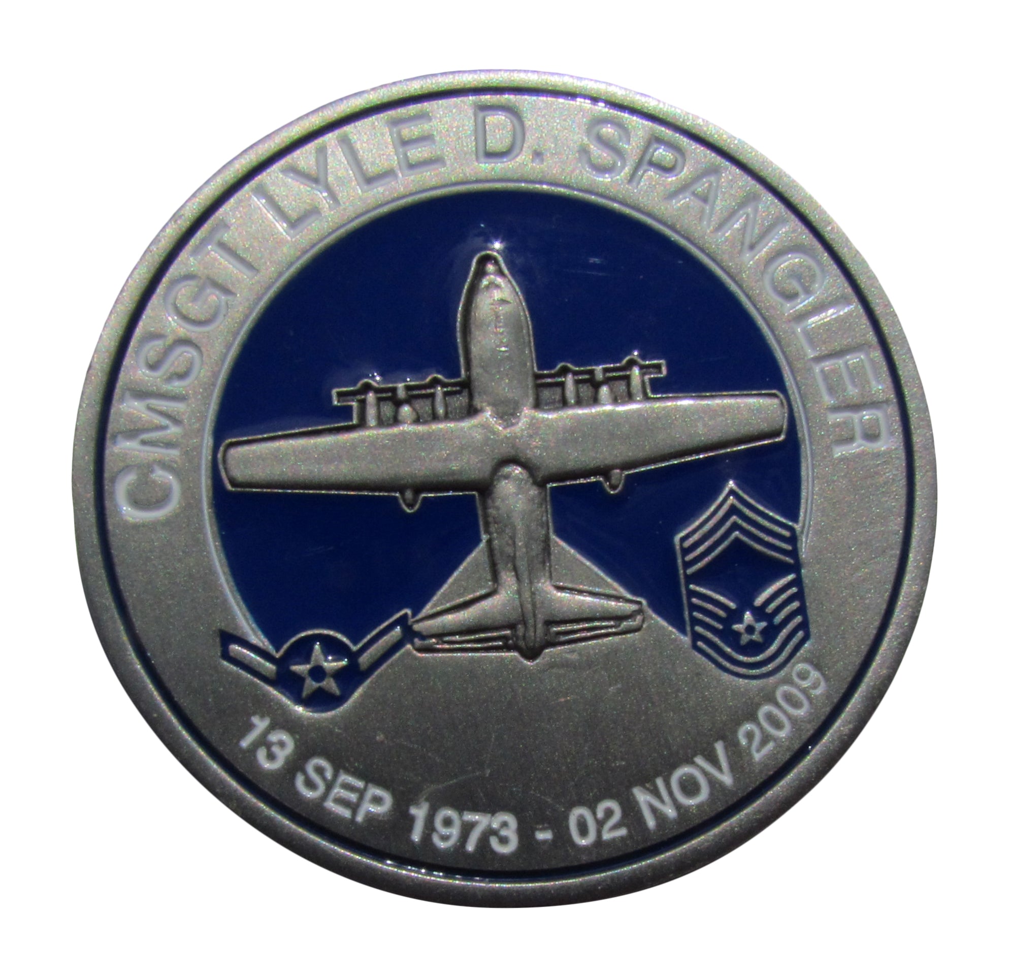 US Air Force Chief Master Sergeant Lyle D.Spangler Challenge Coin