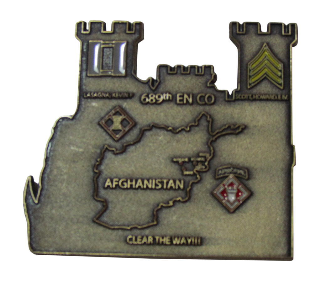 US Army 689th EN CO Afghanistan Challenge Coin