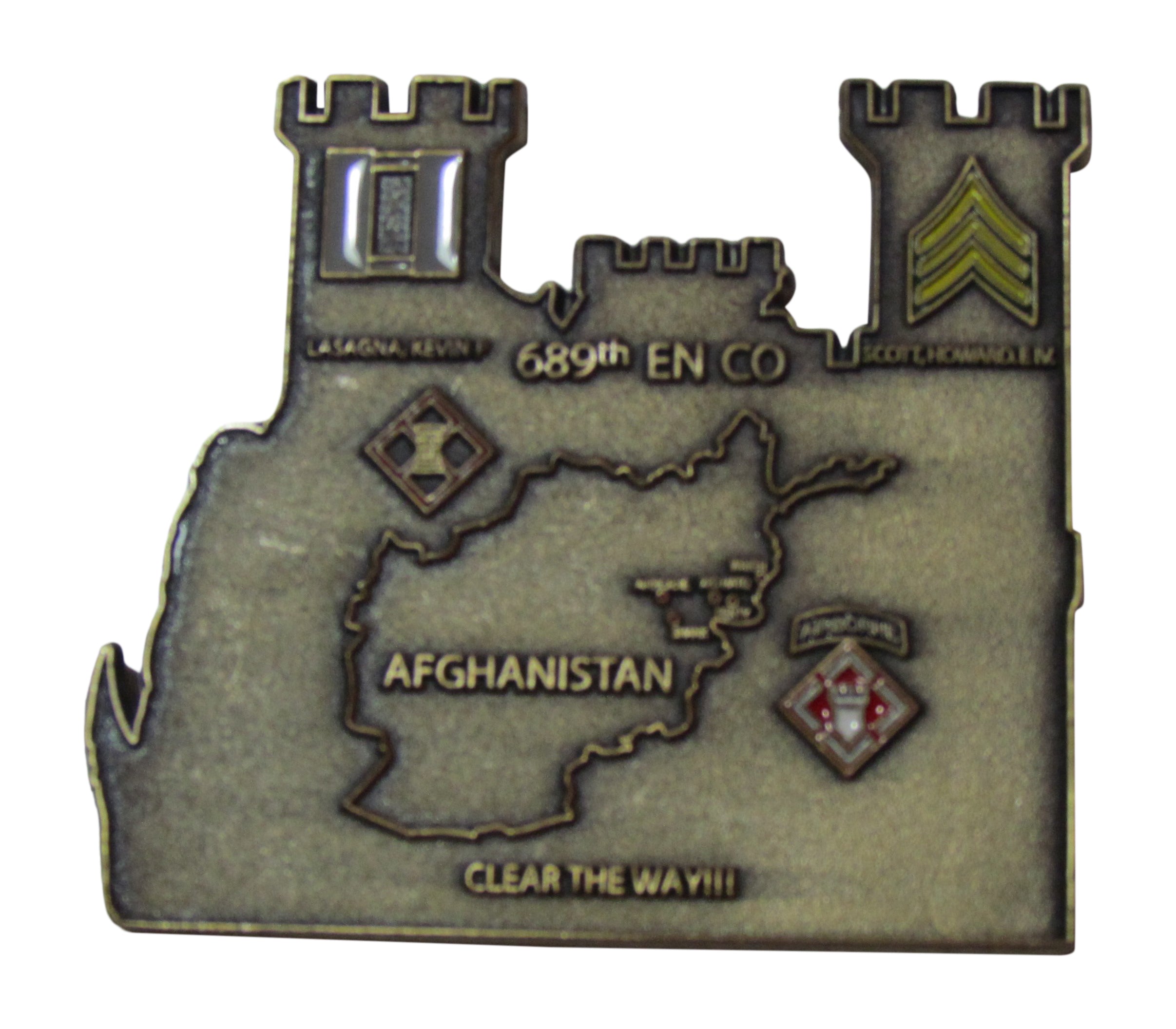 US Army 689th EN CO Afghanistan Challenge Coin