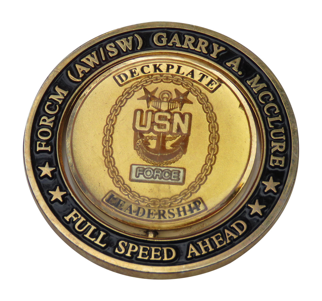 US Navy FORM (AW/SW) Gary A. Mcclure Challenge Coin