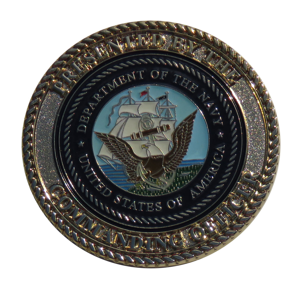 US Navy Transient Personal Unit Pre Trial Containment Facility Challenge Coin