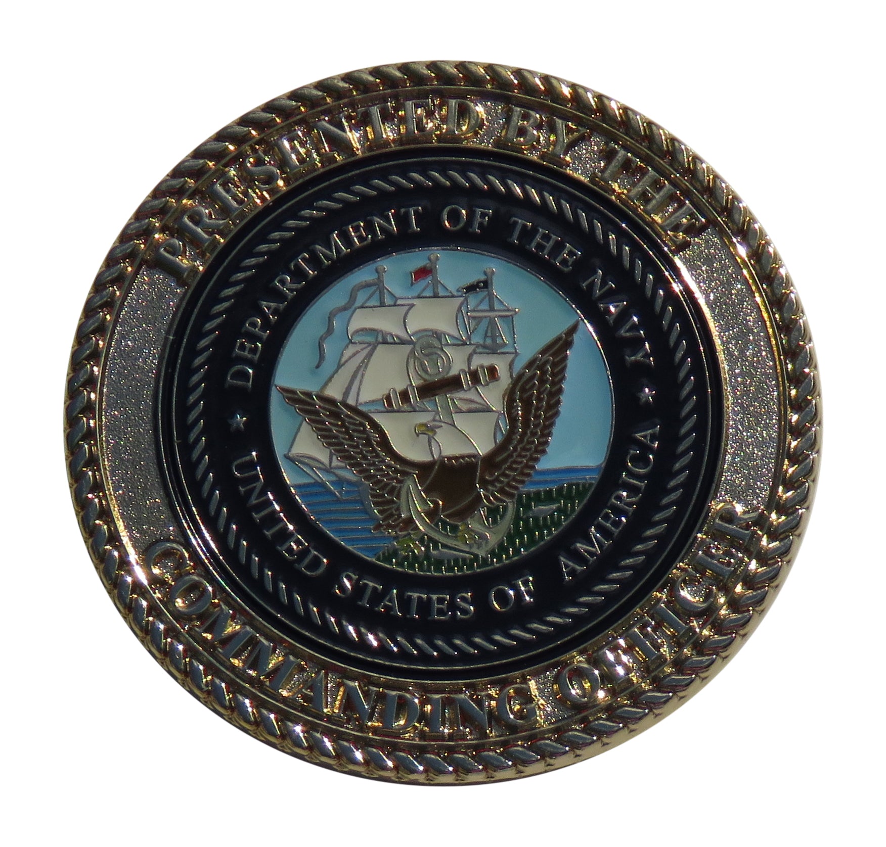 US Navy Transient Personal Unit Pre Trial Containment Facility Challenge Coin