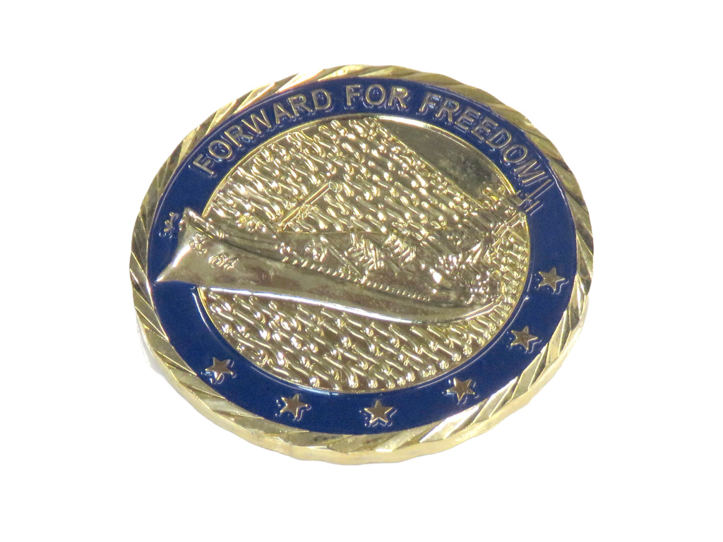 USS Wisconsin BB-64  Forward for Freedom Challenge Coin