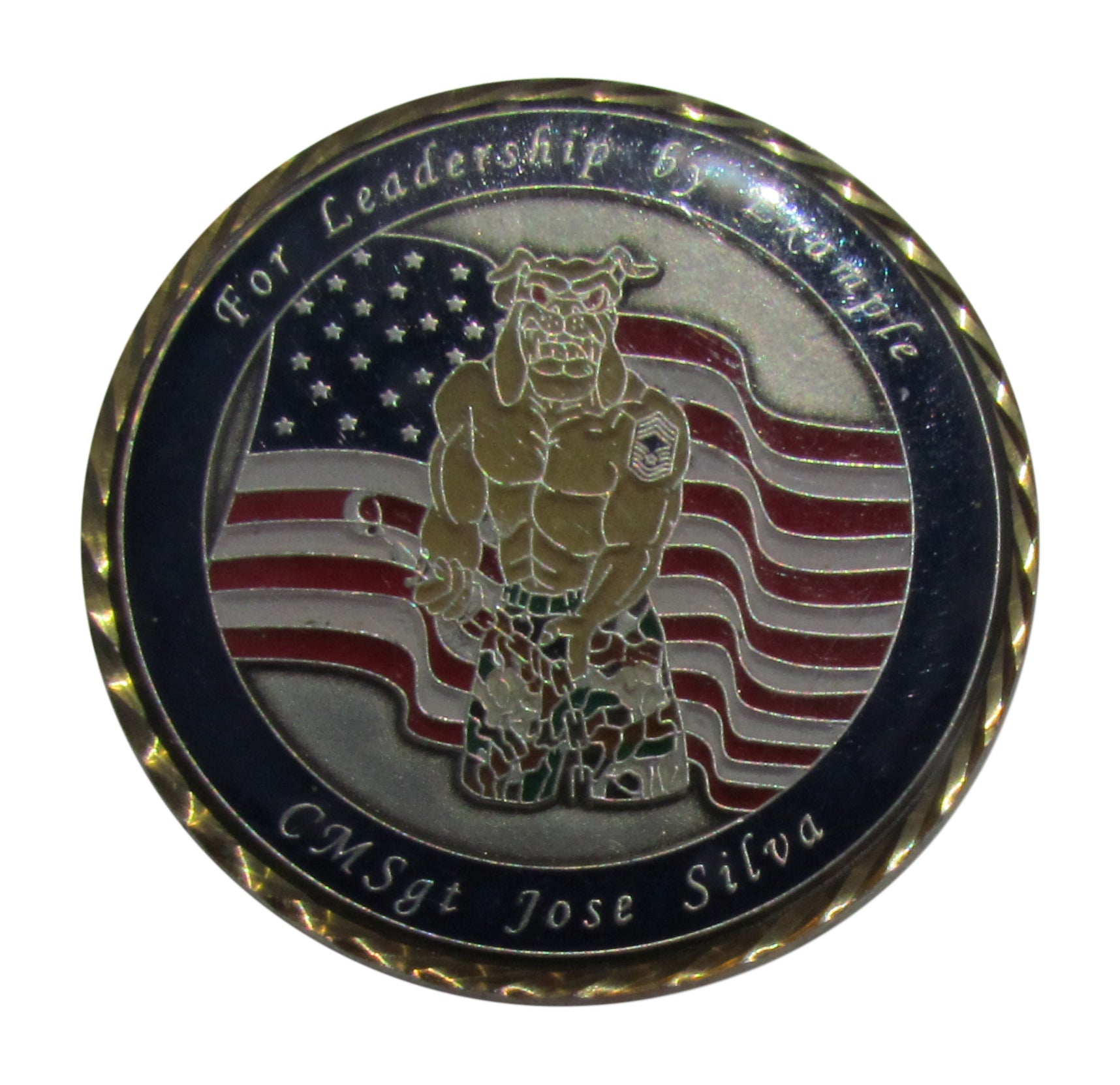 USAF For Leadership by Example Chief Master Sergeant Jose Silva Challenge Coin