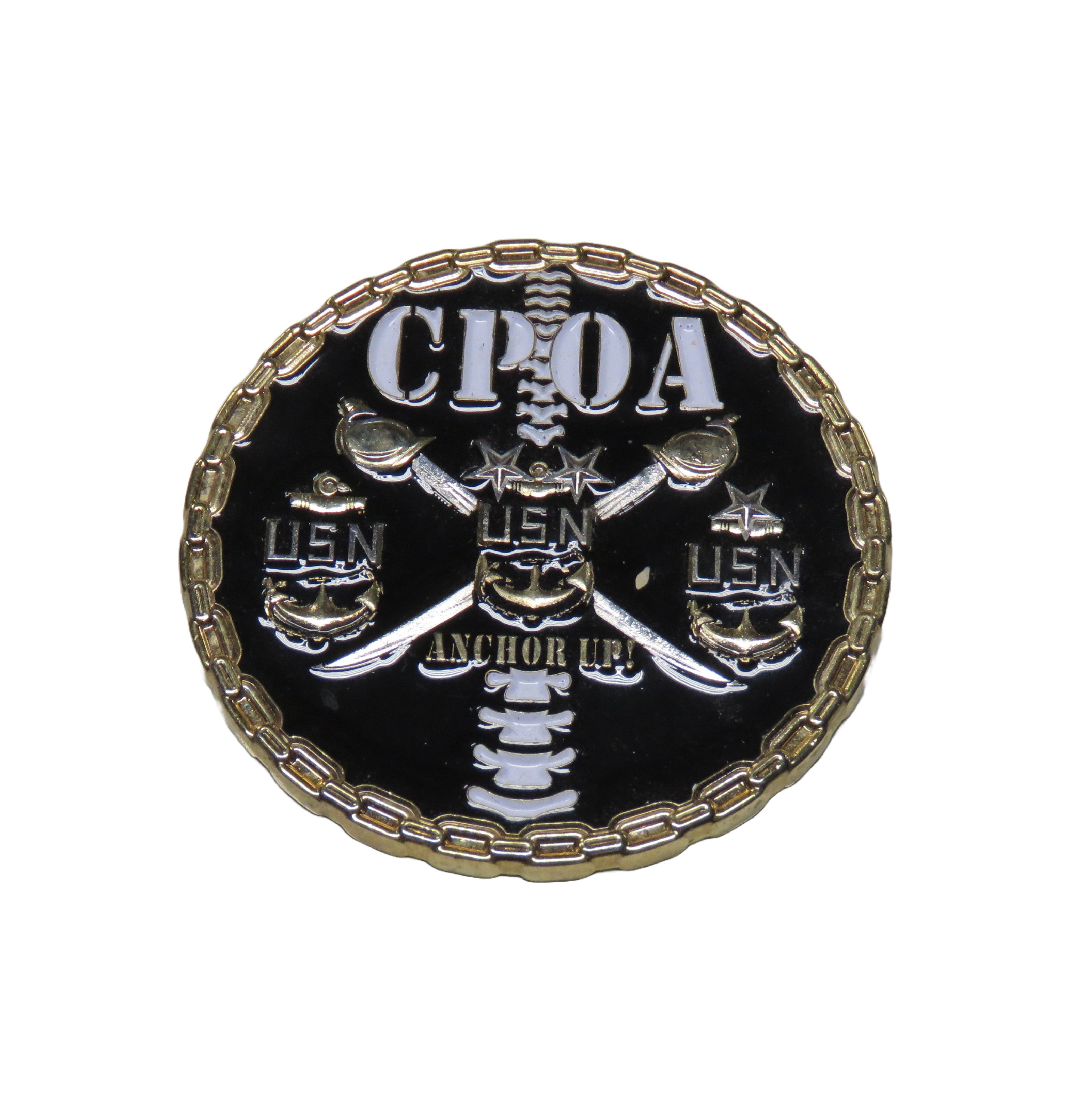 U.S. Navy CPOA Team New London Challenge Coin