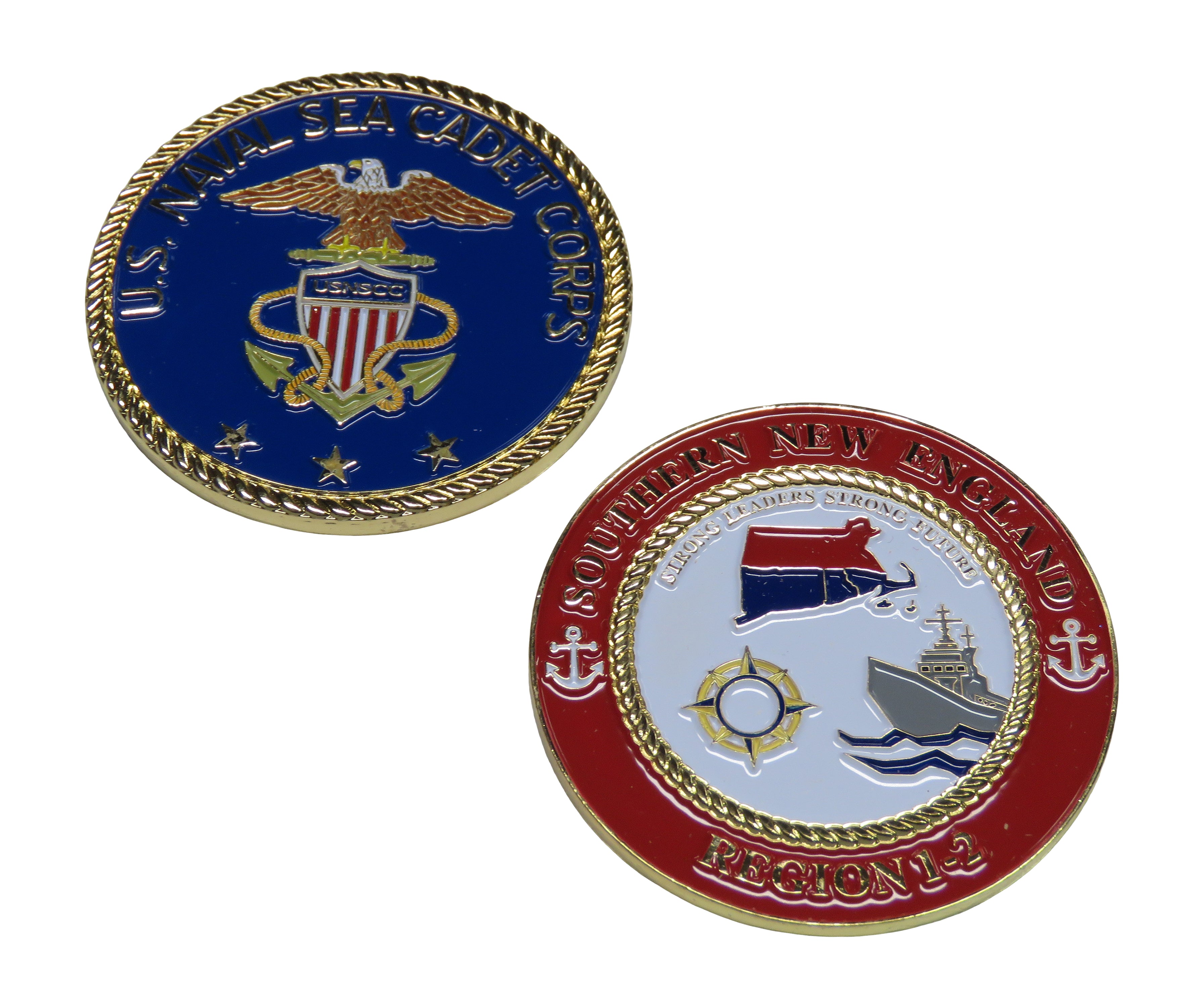 U.S. Naval Sea Cadet Corps Southern New England Region 1-2 Challenge Coin