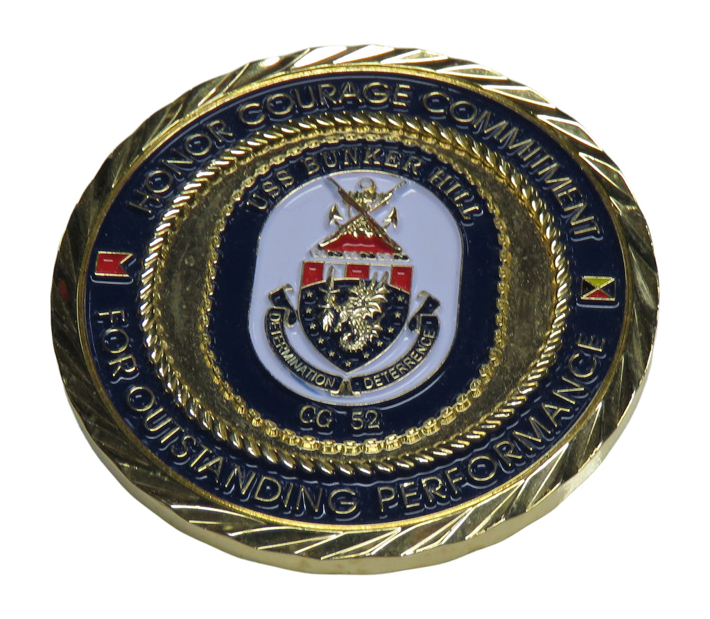 USS Bunker Hill CG 52 Challenge Coin