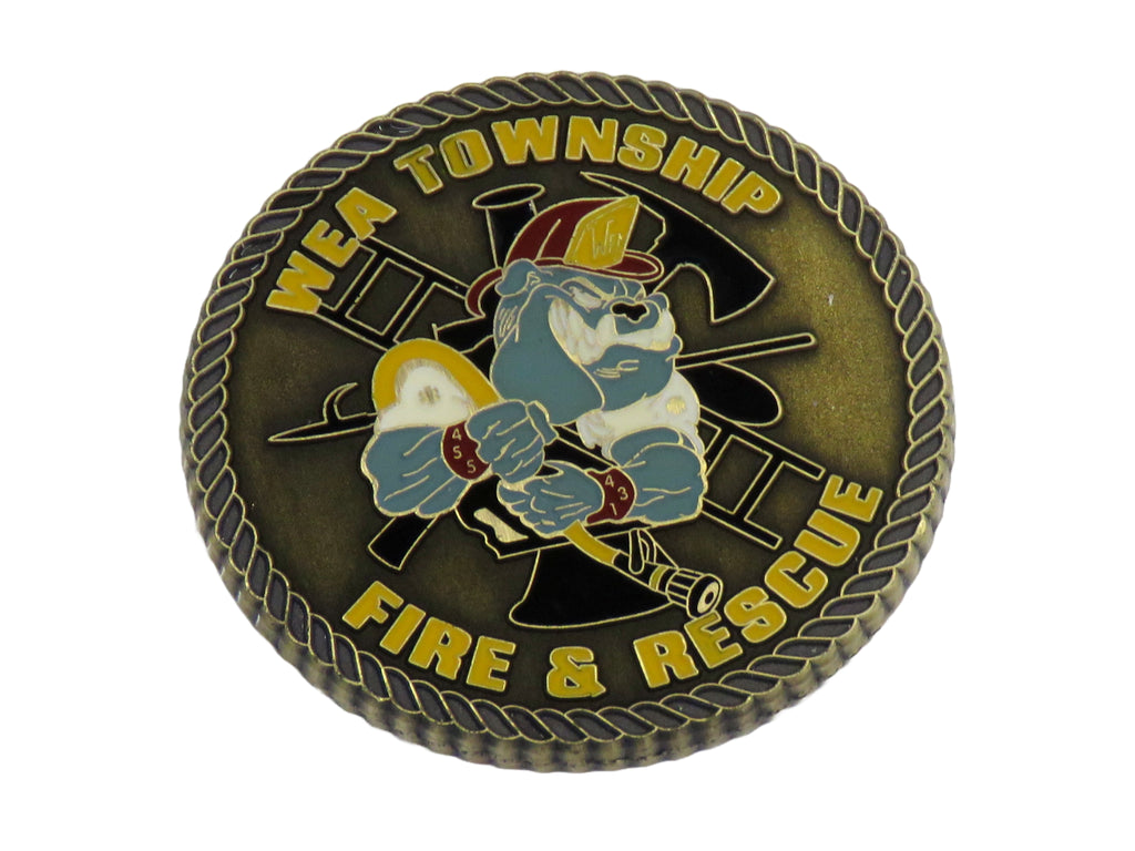 WEA Township Fire and RescueTippecanoe County Est. 1969 Challenge Coin