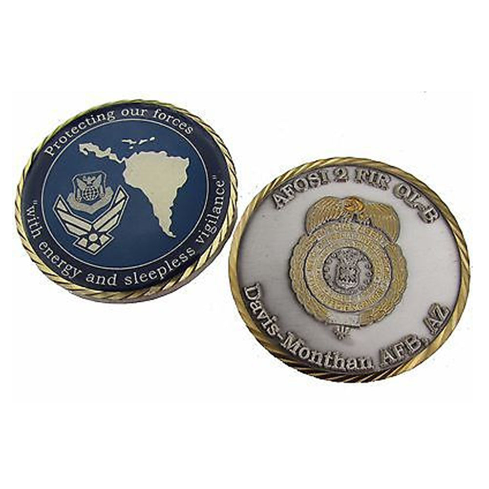 US Air Force AFOSI 2 FIR OL-B Davis-Monthan AFB AZ Challenge coin