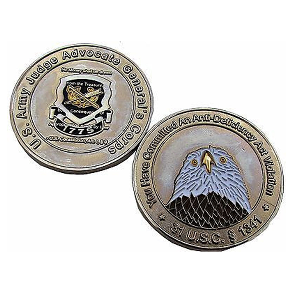 US Army Judge Advocate General's Corps Challenge Coin
