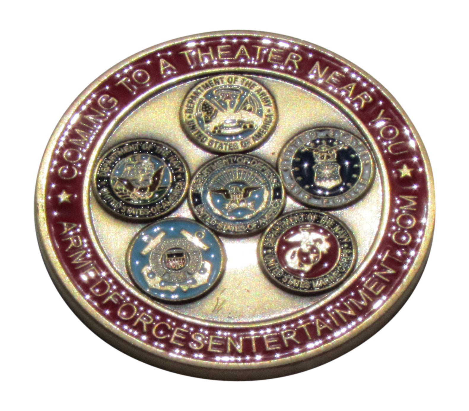 Armed Forces Entertainment Challenge Coin