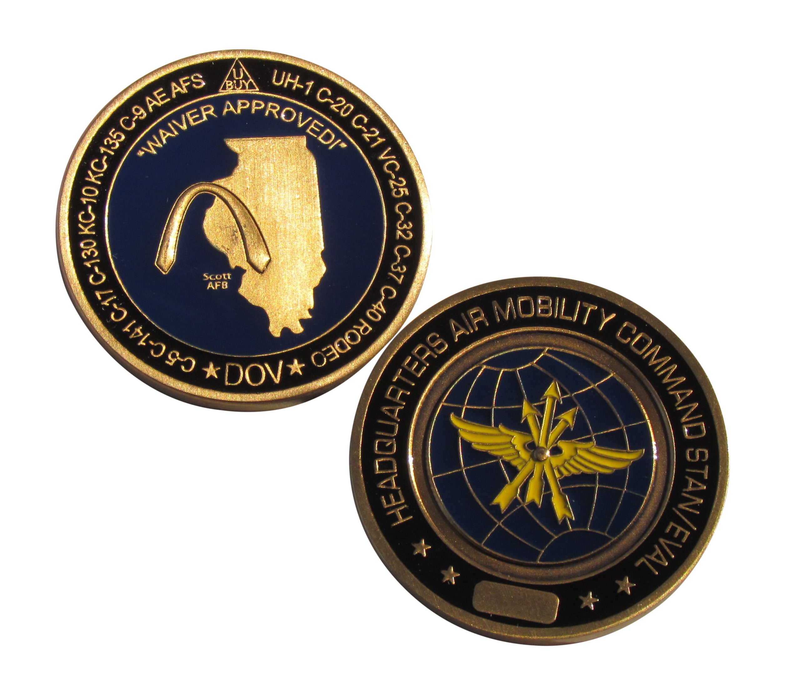 Headquarters Air Mobility Command Stan/Eval Challenge Coin