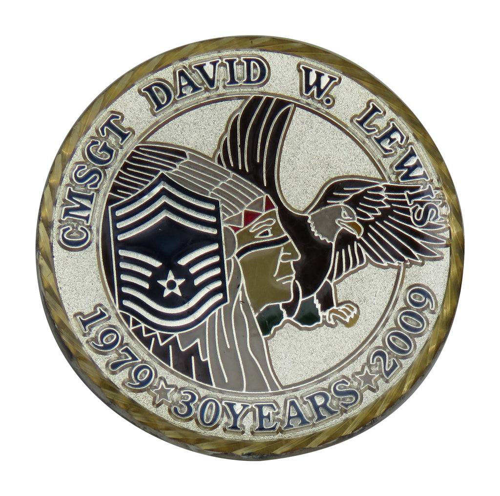 US Air Force CMSGT David W. Lewis Challenge Coin