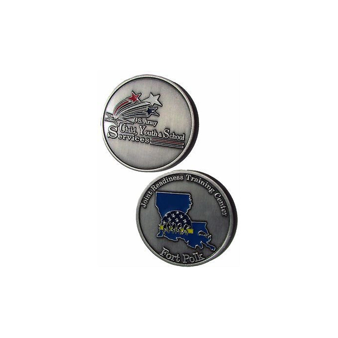 US Army Child, Youth & School Services Fort Polk Challenge Coin