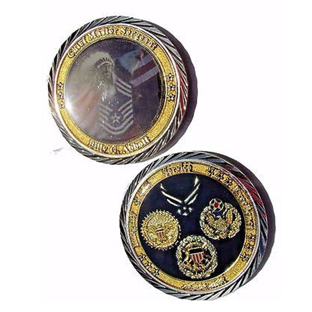 US Air Force Chief Master Sergeant Billy G. Abbott Challenge Coin