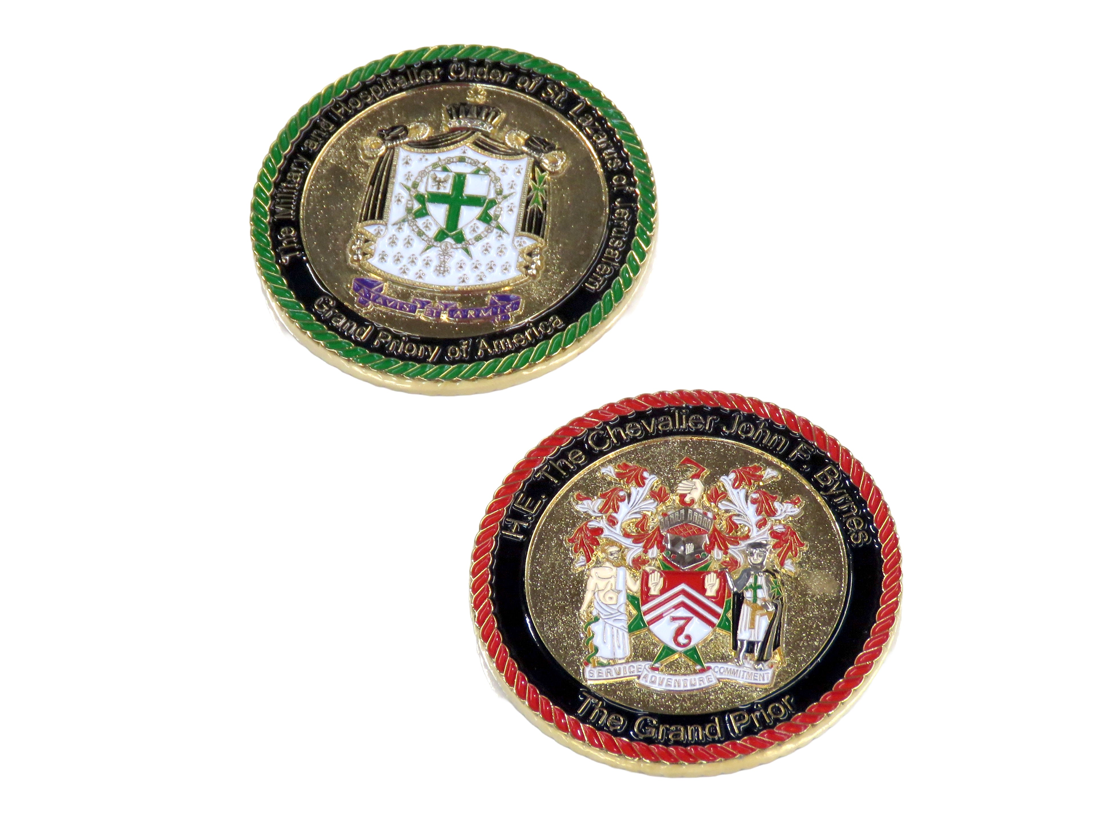 The Order of St Lazarus of Jerusalem Grand Priory of Americas Challenge Coin