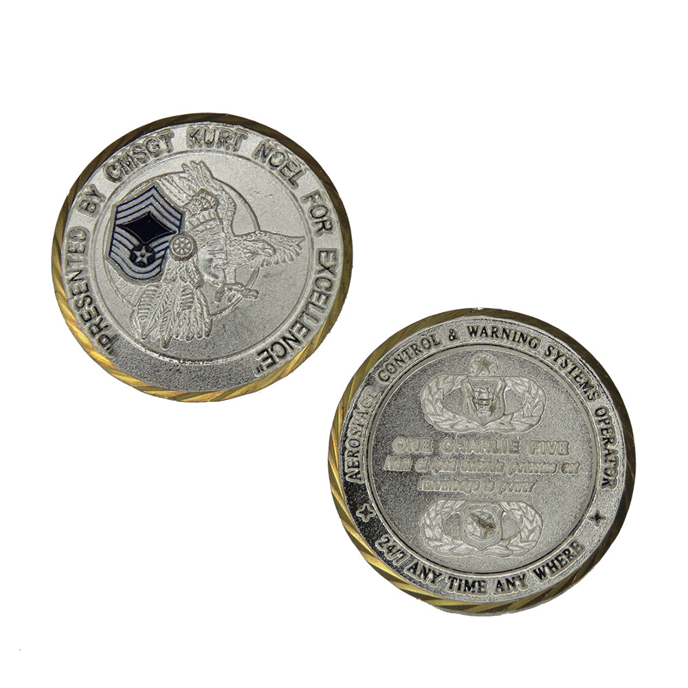US Air Force Chief Master SGT CMSGT Kurt Noel Challenge Coin