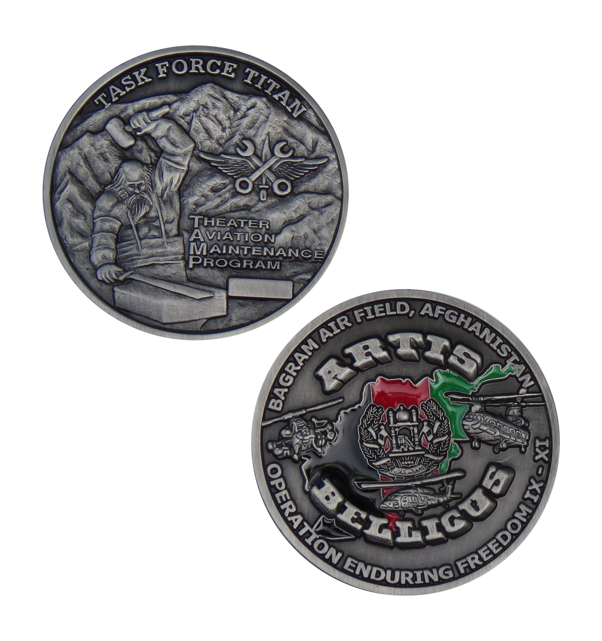 US Armed Forces Task Force Titan Enduring Freedom IX-XI Challenge Coin